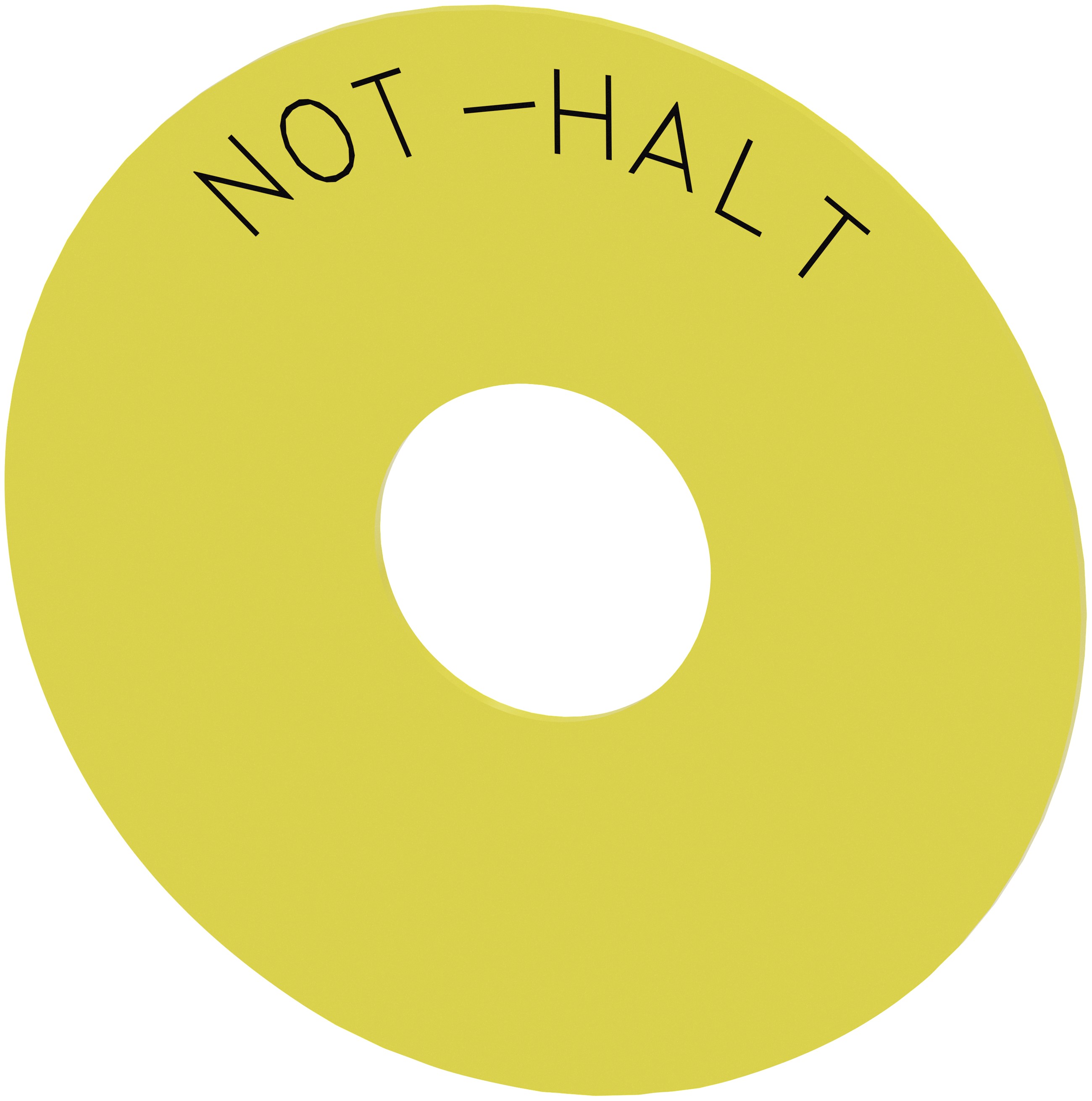 Siemens Round Backing Plate for Use with Emergency Stop Mushroom Push Button