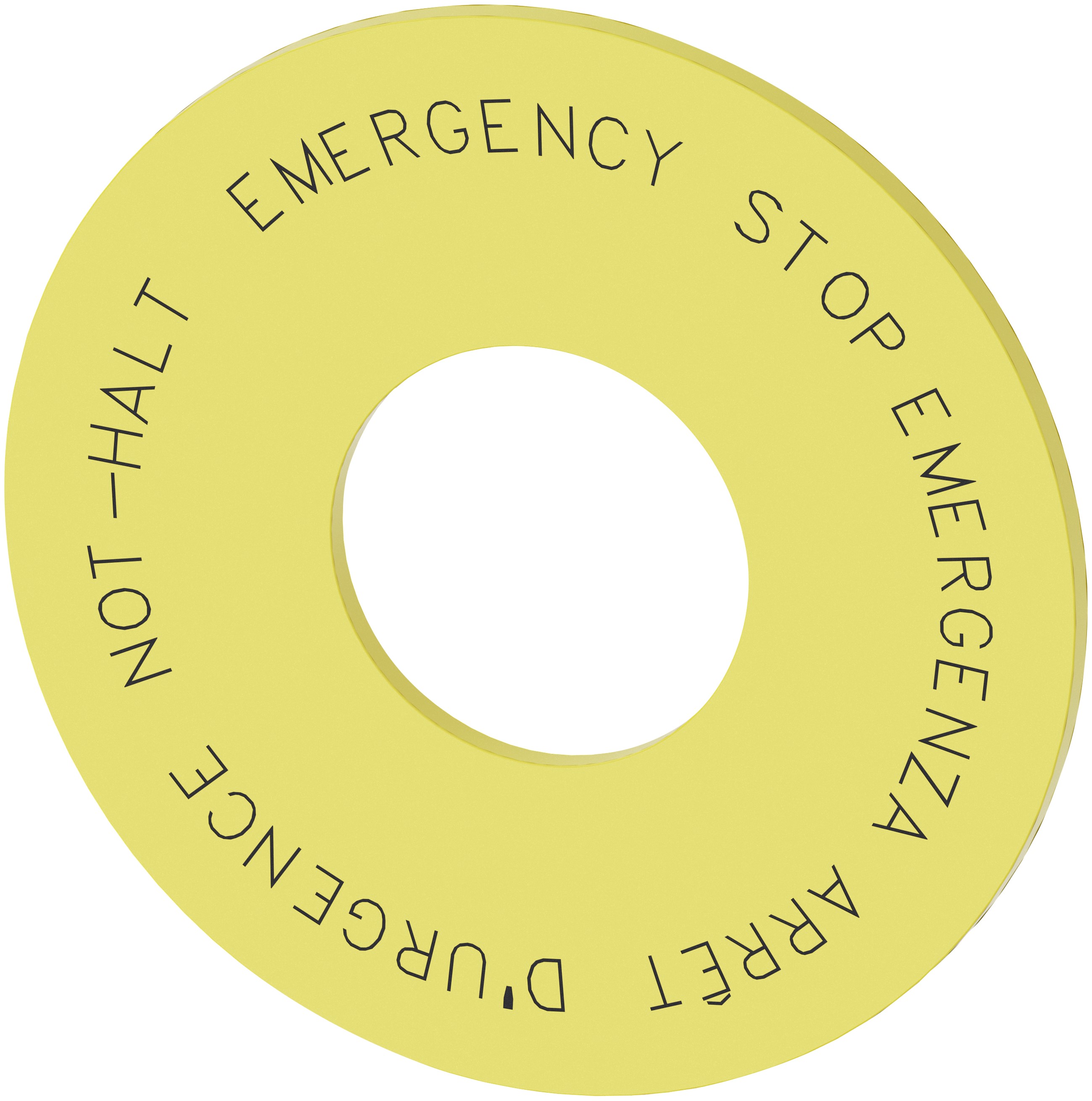 Siemens Emergency Stop Plate