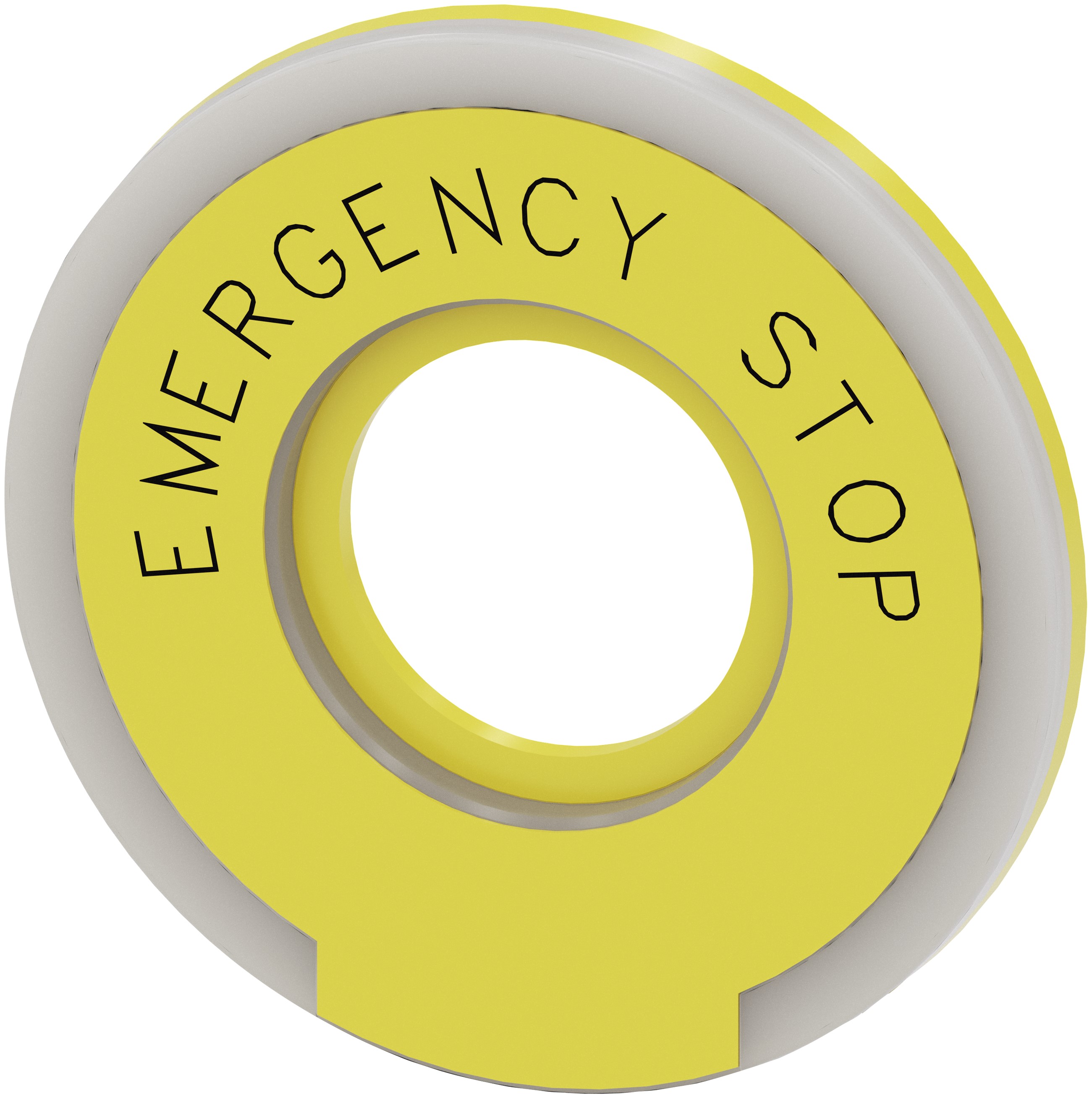 Siemens Emergency Stop Backing Plate