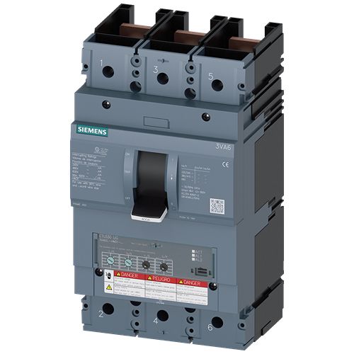 Siemens, SENTRON, 3VA6 Molded Case Circuit Breaker 3-Pole 250A, Breaking Capacity 100 kA, Fixed