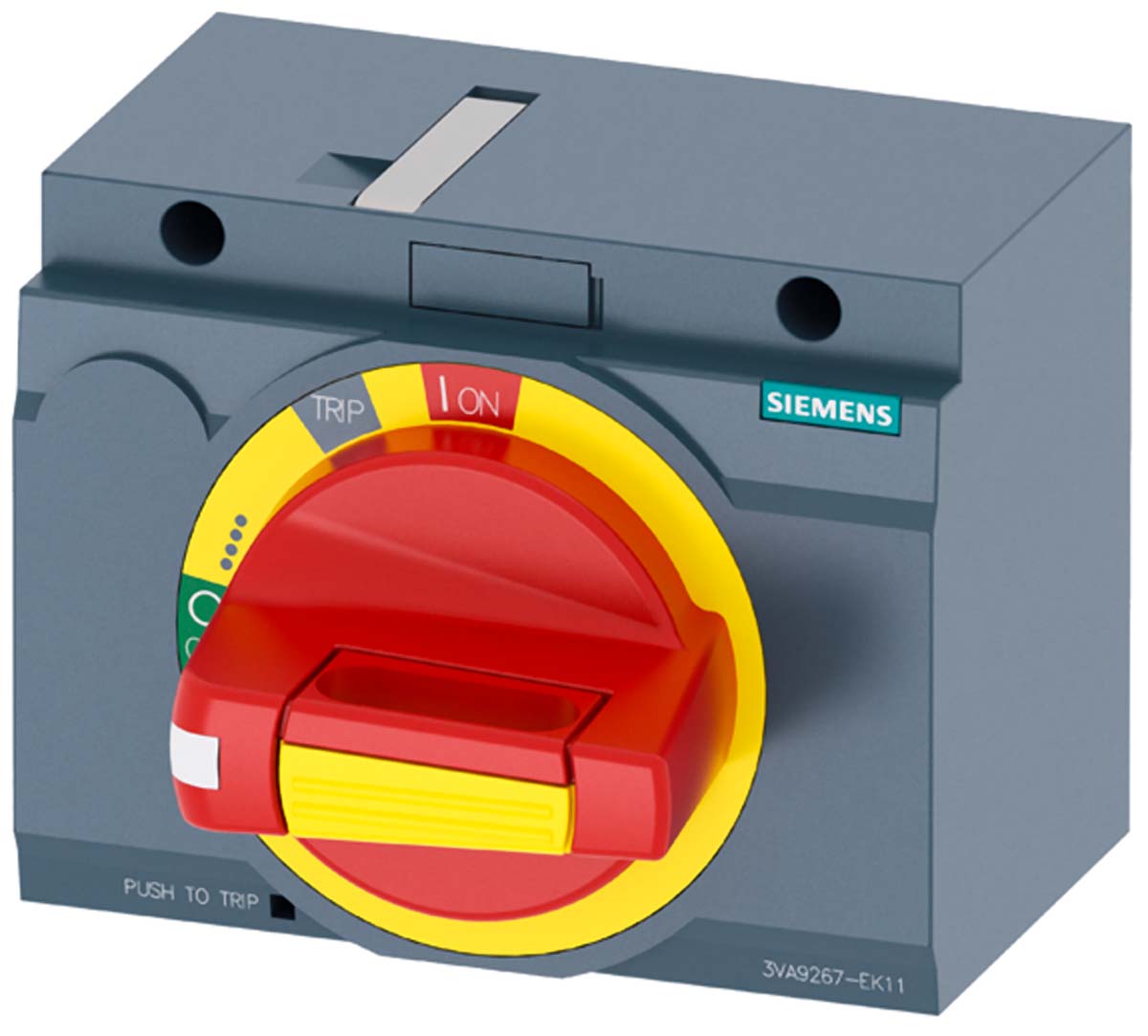 Siemens Red, Yellow Rotary Handle, 102 mm, SENTRON Series