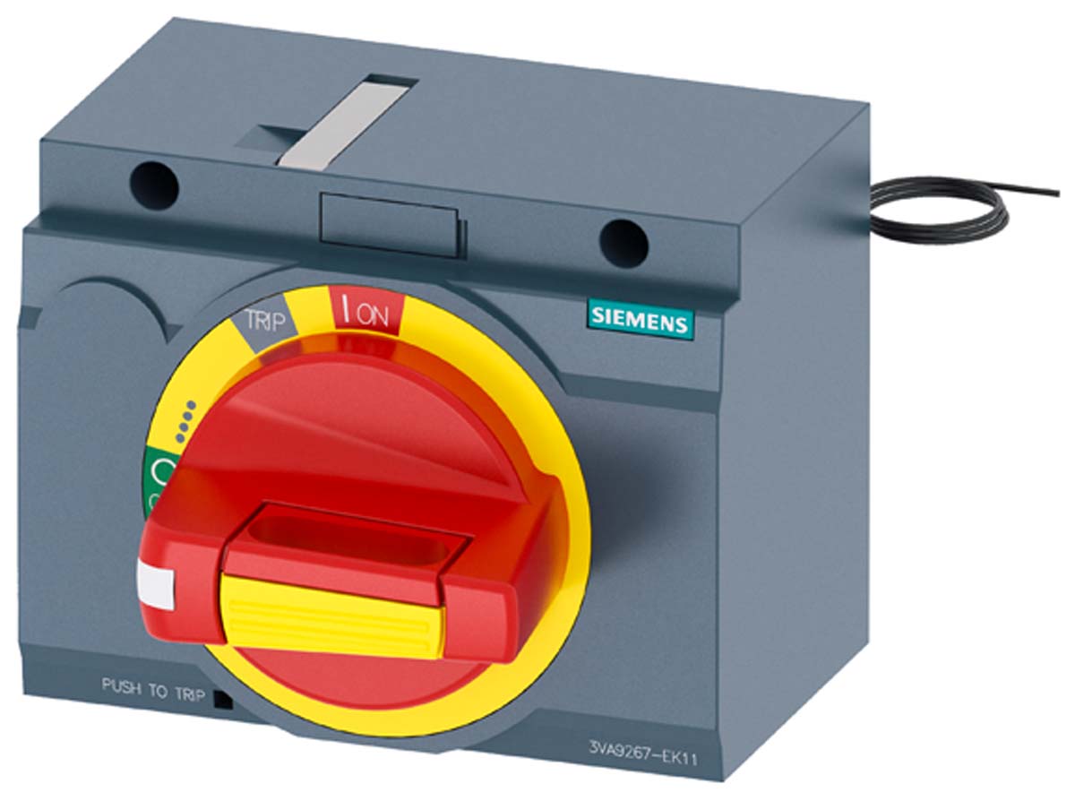 Siemens Yellow, Red Rotary Handle, 102 mm, SENTRON Series