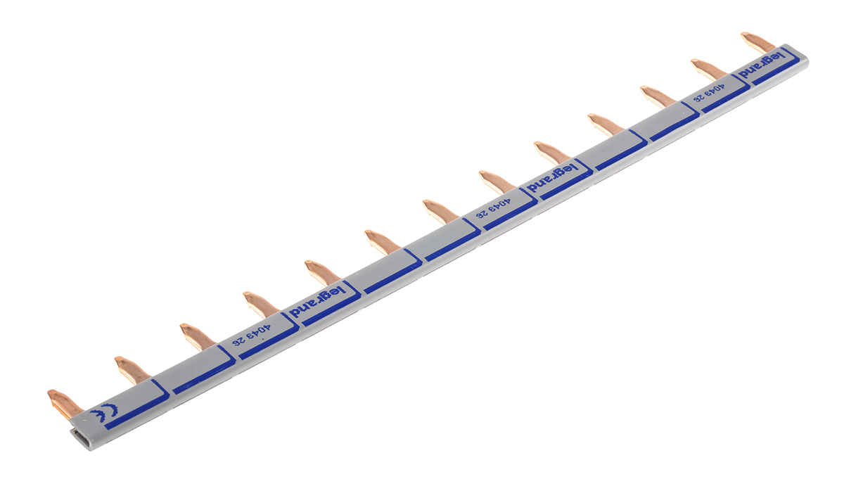 4-049-26 Legrand HX 1 Phase Busbar, 400 V, 17.7 mm Pitch