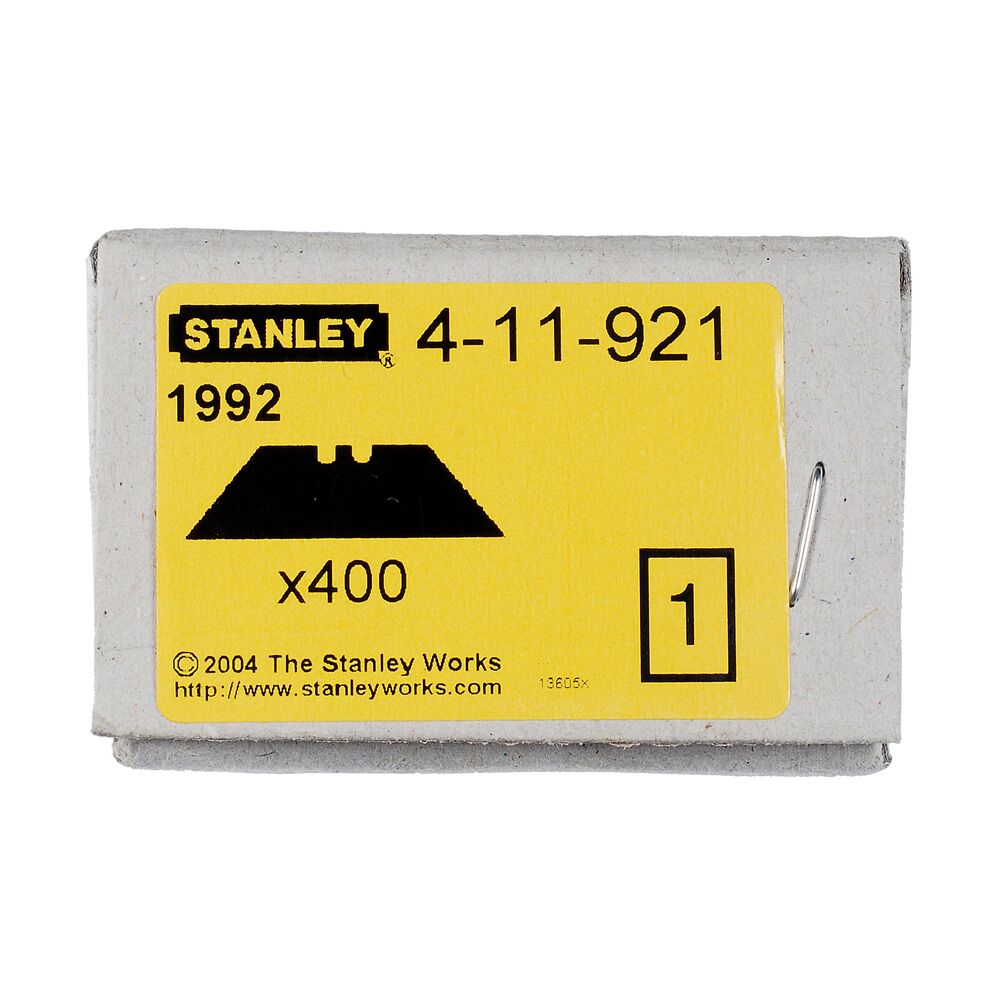 Stanley Carbide Knife Blade, 38.5 x 3.5 x 21.2 mm 3.5 mm, 400 per Package