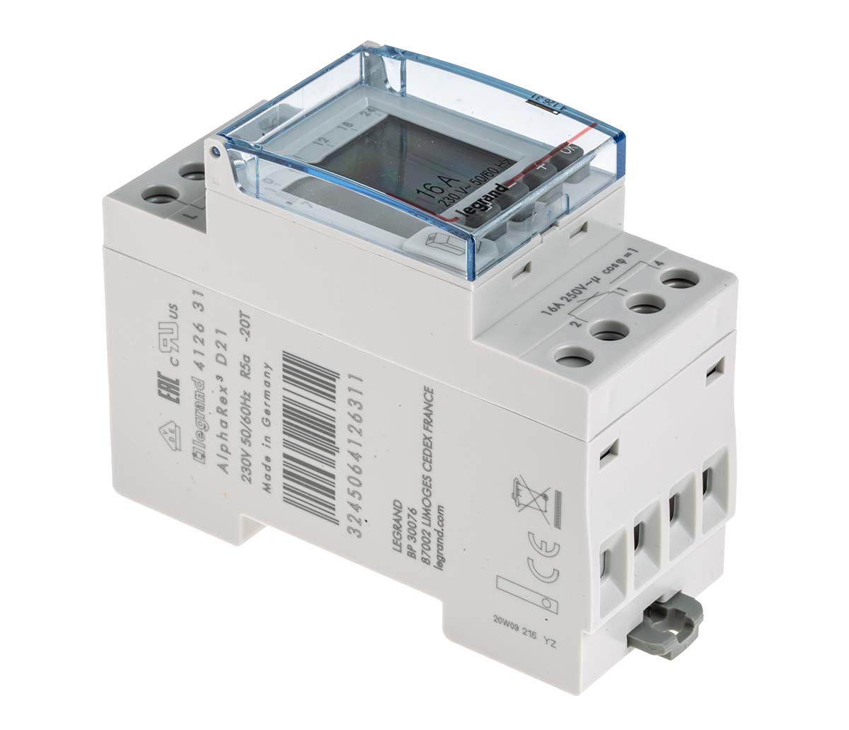 Legrand Digital DIN Rail Time Switch, 2-Channel 230 V ac