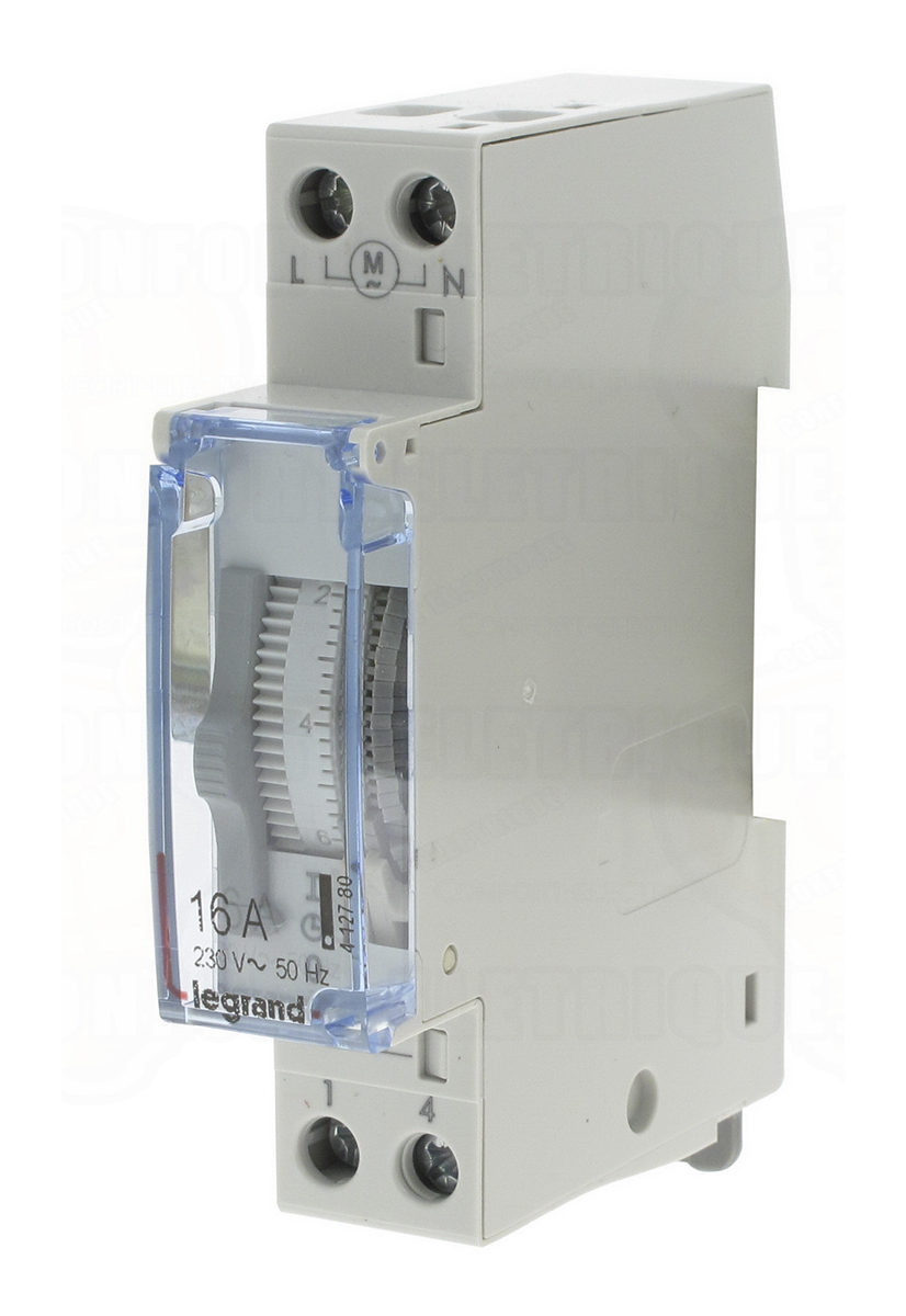 Legrand Analogue DIN Rail Time Switch, 1-Channel 230 V ac