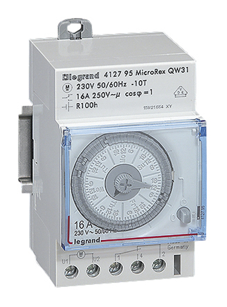 Legrand Analogue DIN Rail Time Switch, 3-Channel 230 V ac