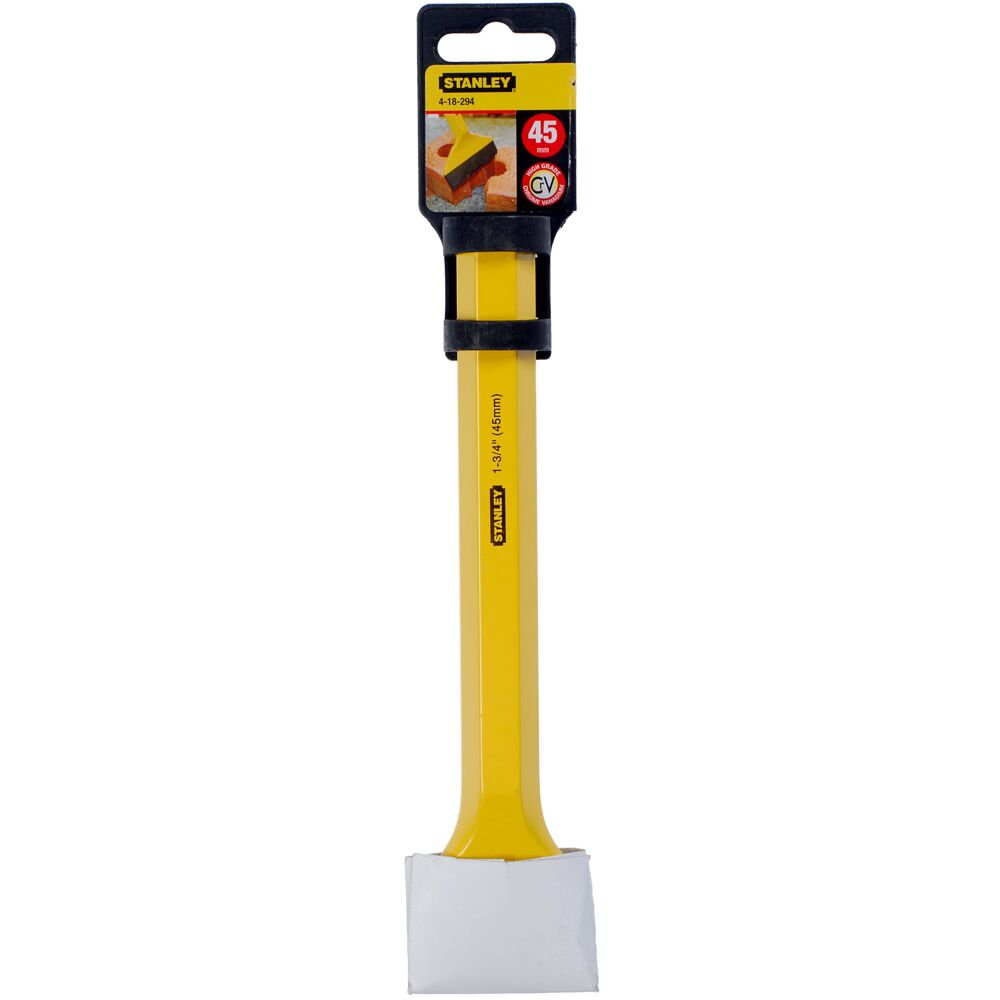 Stanley 1 Piece Chrome Steel Cold Wood Chisel, 27.8 cm Length, 45 mm Blade Width