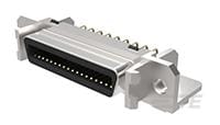 TE Connectivity, AMP 36 Way Female Right Angle Board SCSI Connector 1.27 mm Pitch, Solder