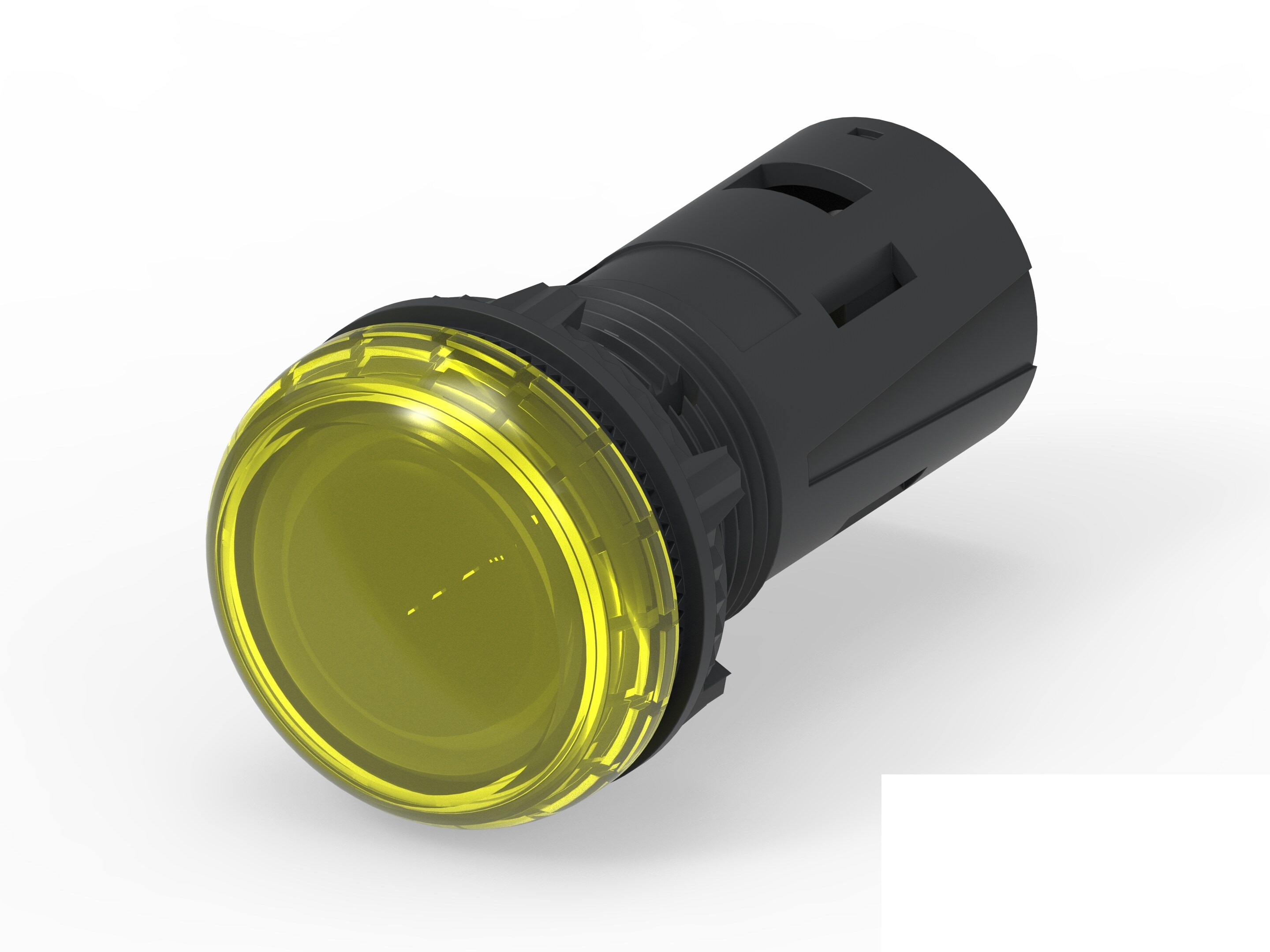 TE Connectivity, 4-2489541, Screw Yellow LED Pilot Light, 19.6 mm Cutout, IP65, IP20, Dome, 415V ac