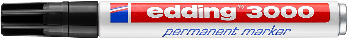 Edding 1.5 to 3 mm Tip Black Marker Pen