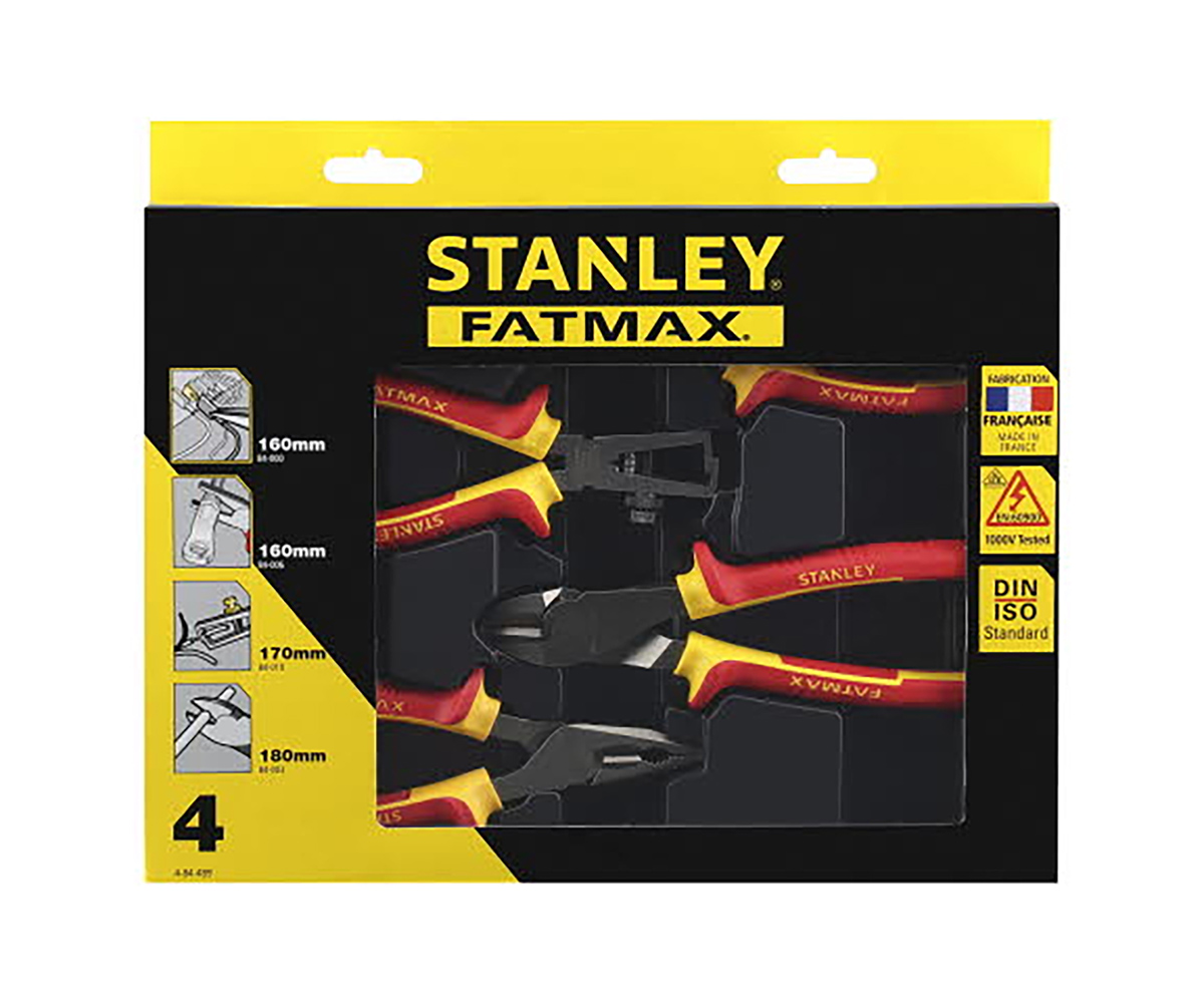 4-84-489 Stanley 4-Piece Plier Set