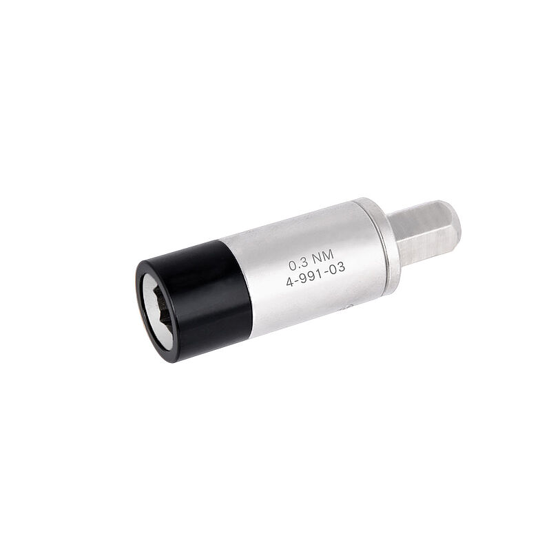 Bernstein Hexagon Socket Torque Adapter, 1/4 in Insert, 6.35 mm, Steel Grey Finish