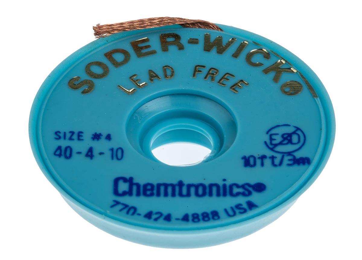 Chemtronics 3 m Lead Free De-Soldering Braid, Width 2.8 mm