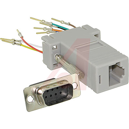 Cinch D-Sub Adapter 9-Way D-Sub to Male Male RJ45 Female Female