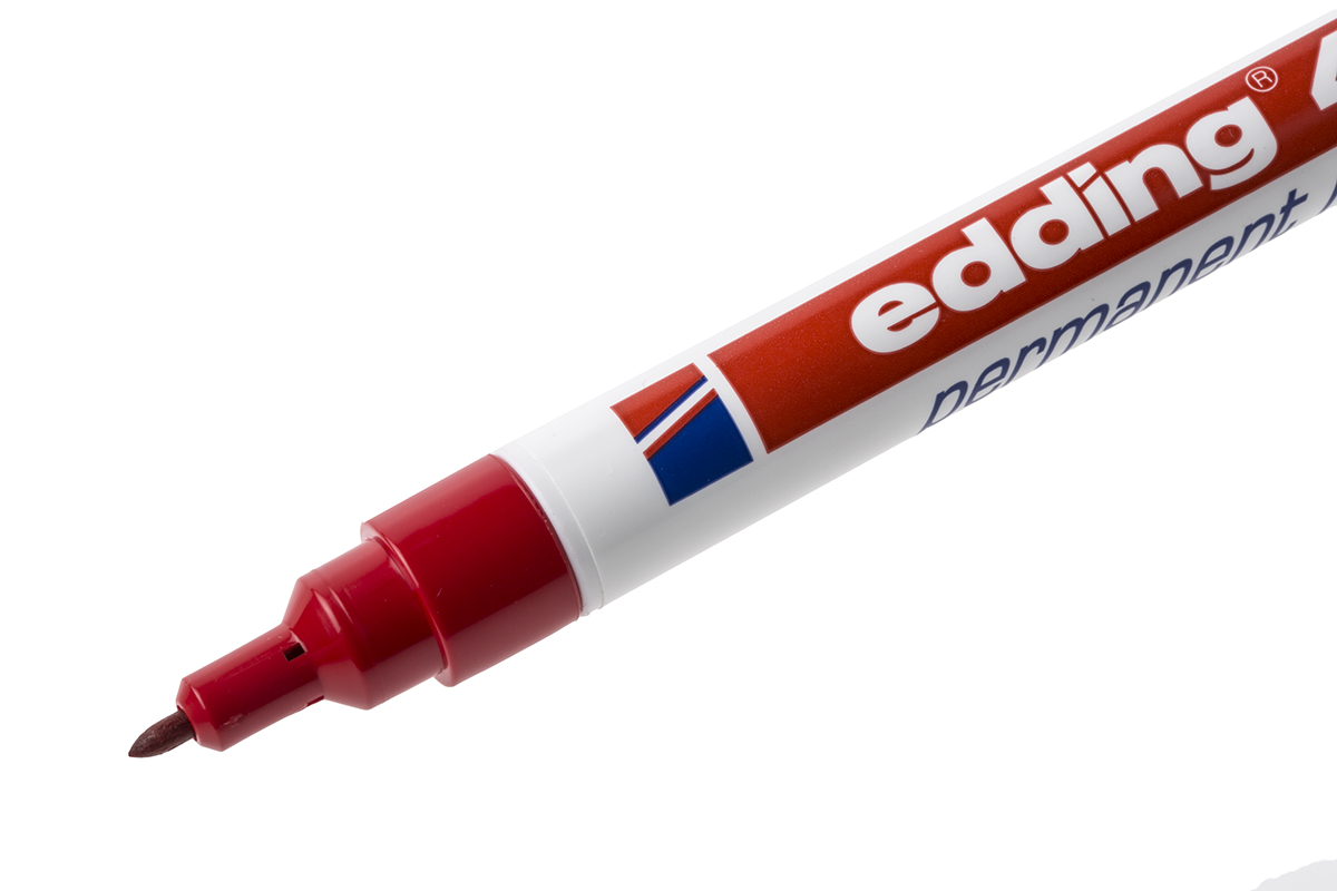400-002 Edding Extra Fine Tip Red Marker Pen
