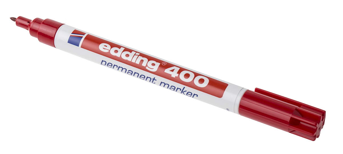 400-002 Edding Extra Fine Tip Red Marker Pen