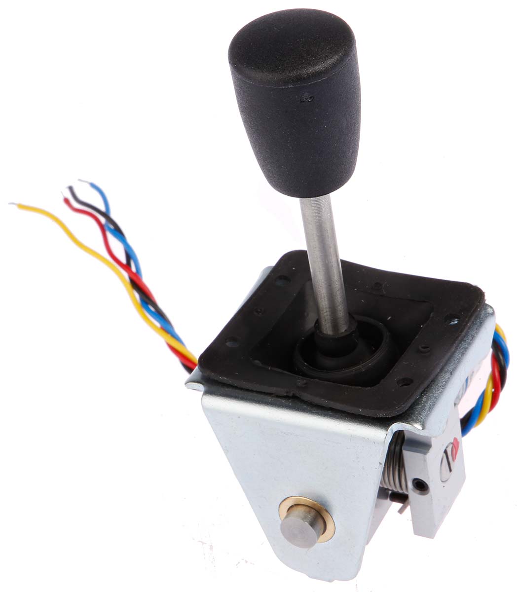 400-123 APEM 2-Axis Potentiometer Joystick Conical Dual Axis Potentiometric, IP65, 24 V dc