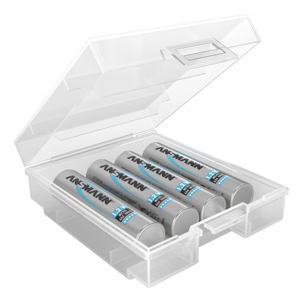 4000740 Ansmann Battery Box for 4 AAA, AA