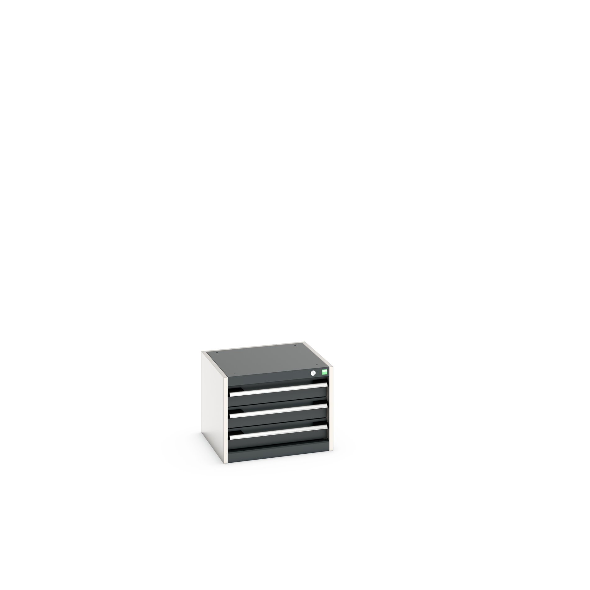Bott Cabinet 3, Steel, 400 mm x 525mm x 525 mm, Anthracite, Light Grey