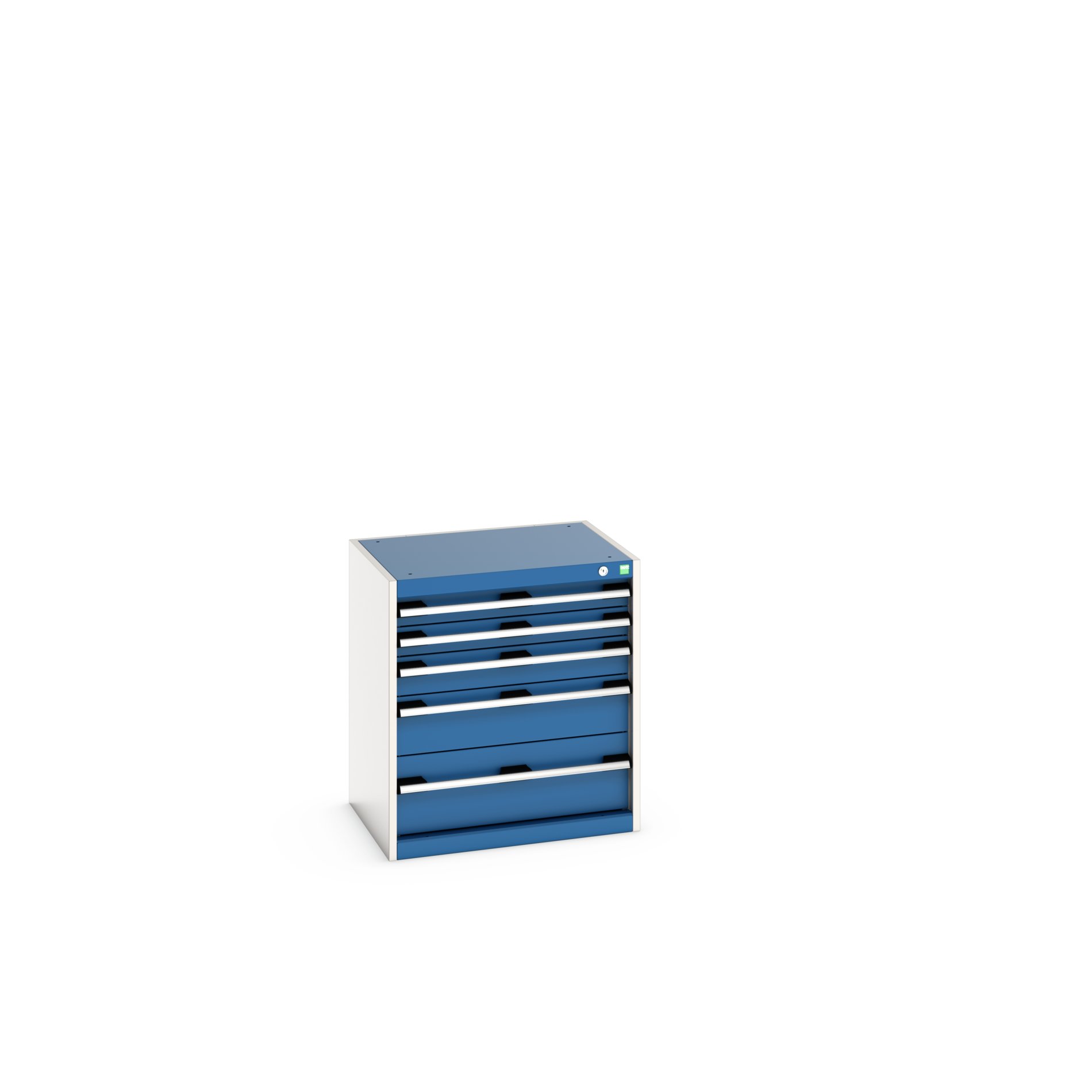 Bott Cabinet 5, Steel, 700 mm x 650mm x 525 mm, Blue, Light Grey