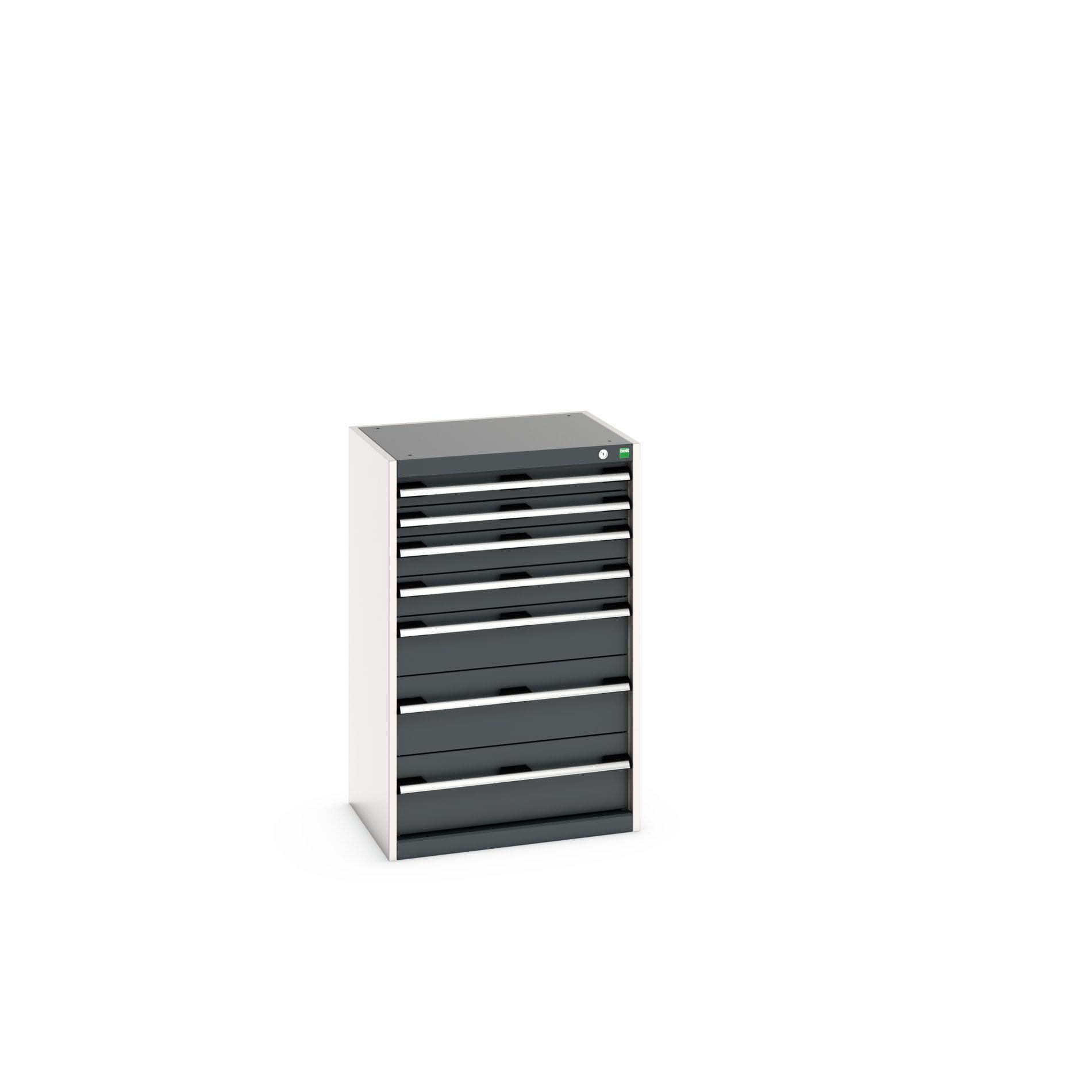 Bott Cabinet 7, Steel, 1000 mm x 525mm x 650 mm, Grey