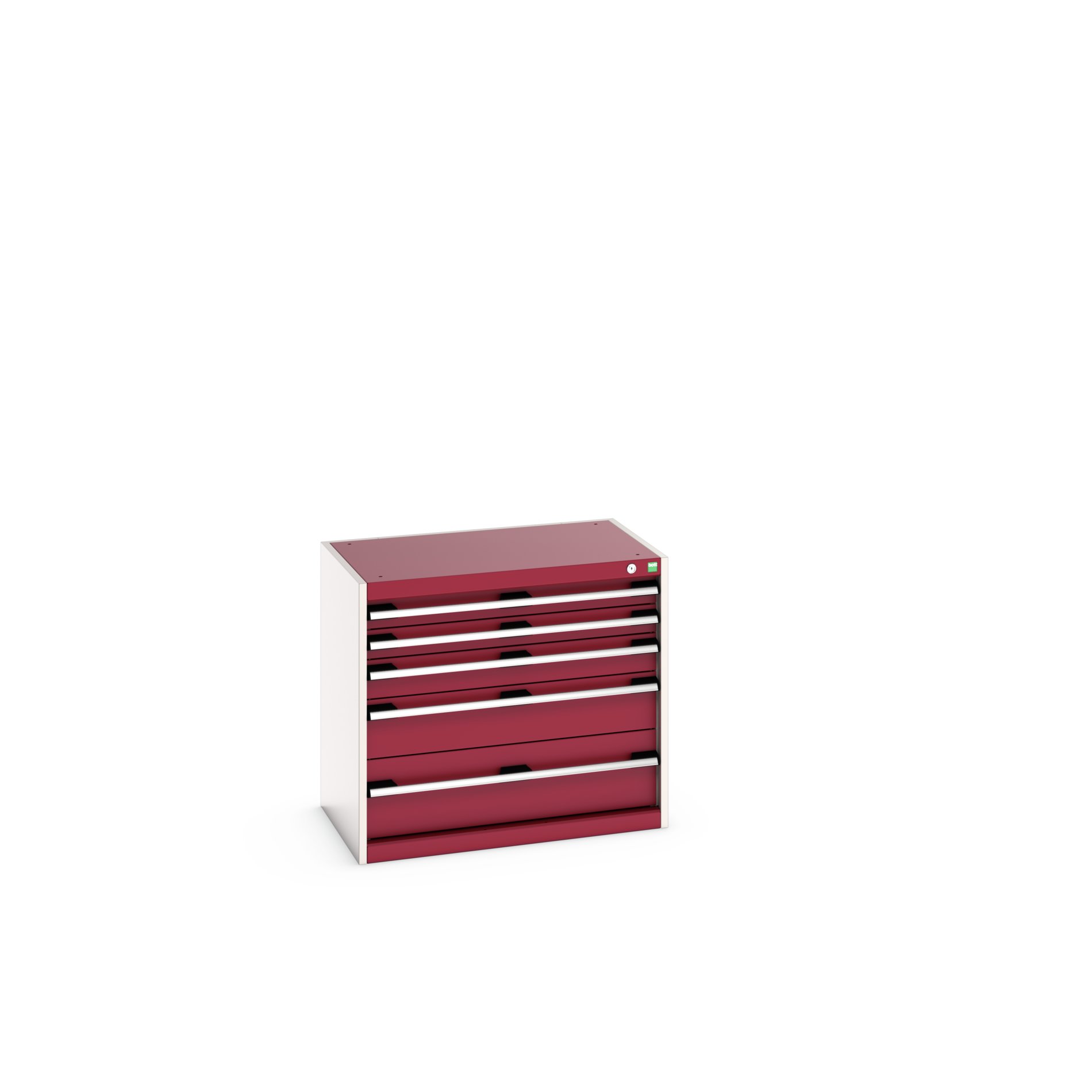 Bott Cabinet 5, Steel, 700 mm x 525mm x 800 mm, Red