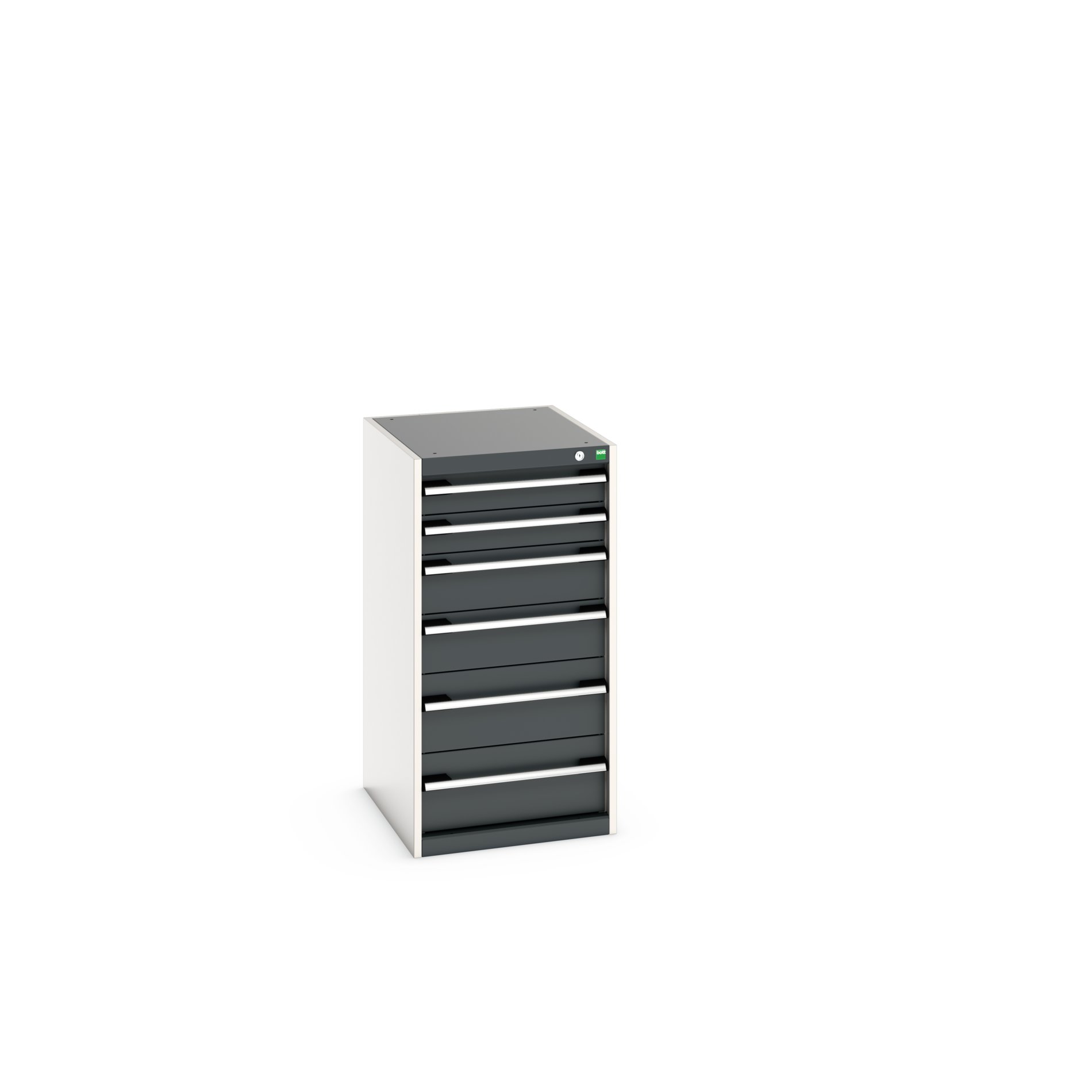 Bott Cabinet 6, Steel, 1000 mm x 650mm x 525 mm, Grey