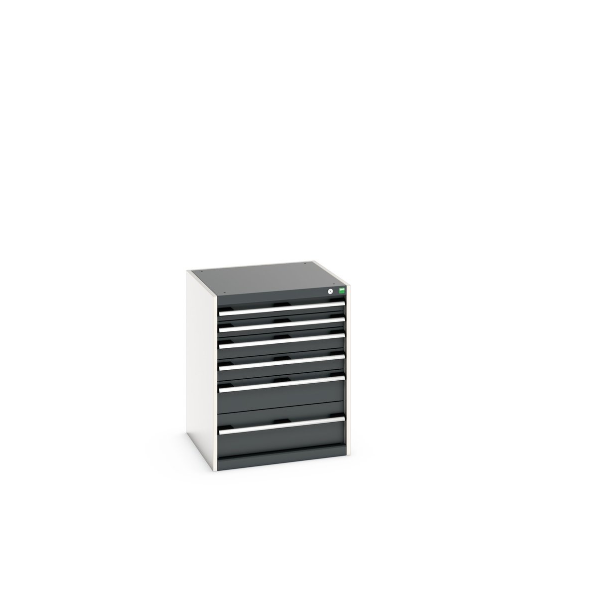 Bott Cabinet 6, Steel, 800 mm x 650mm x 650 mm, Blue, Grey