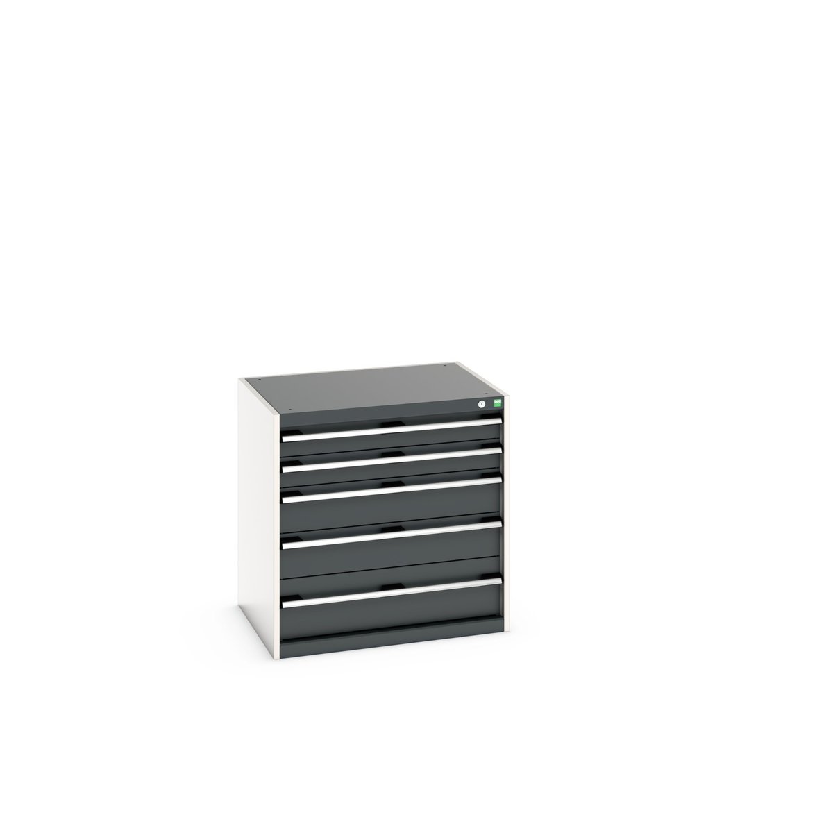 Bott Cabinet 5, Steel, 800 mm x 800mm x 650 mm, Anthracite, Light Grey