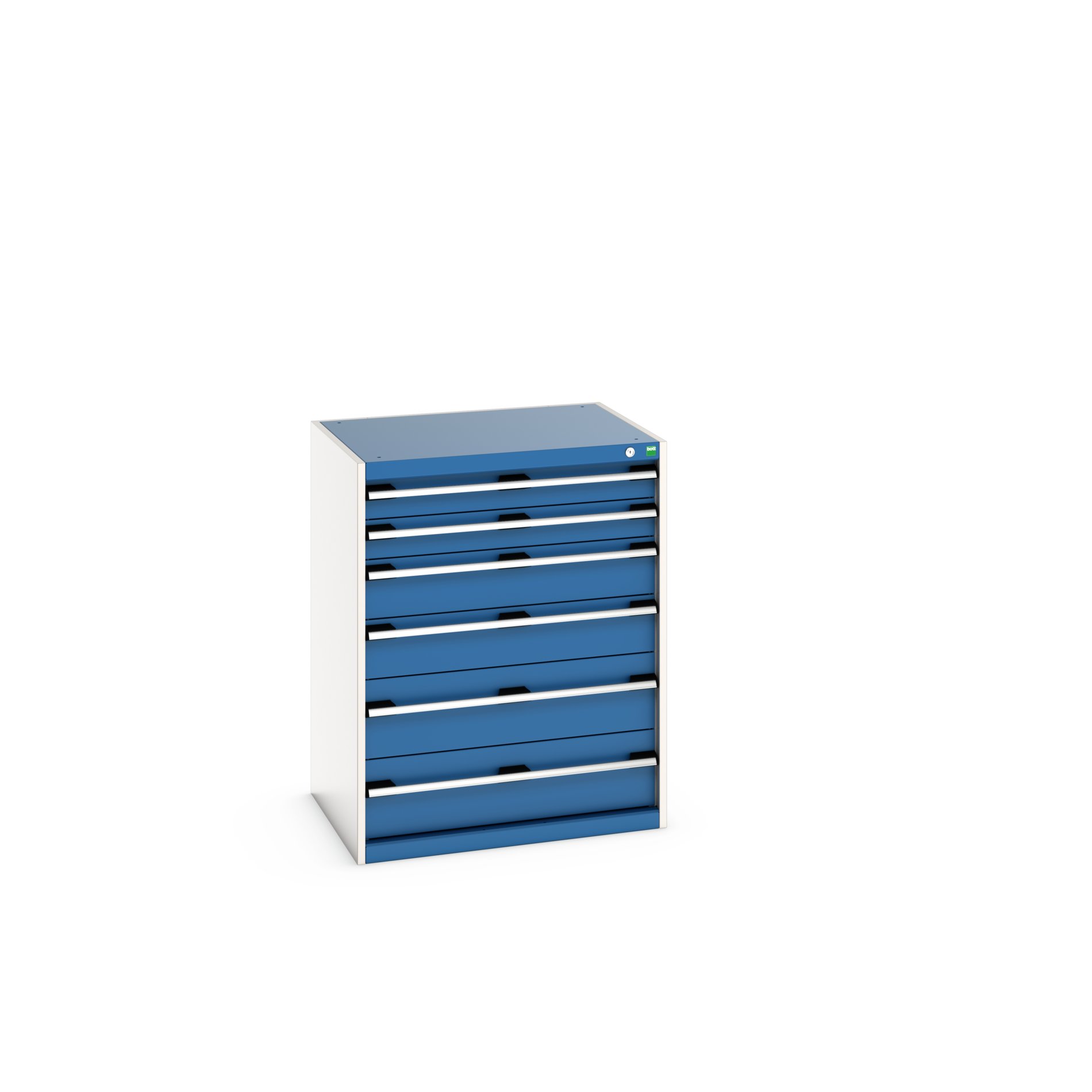 Bott Cabinet 6, Steel, 1000 mm x 650mm x 800 mm, Blue