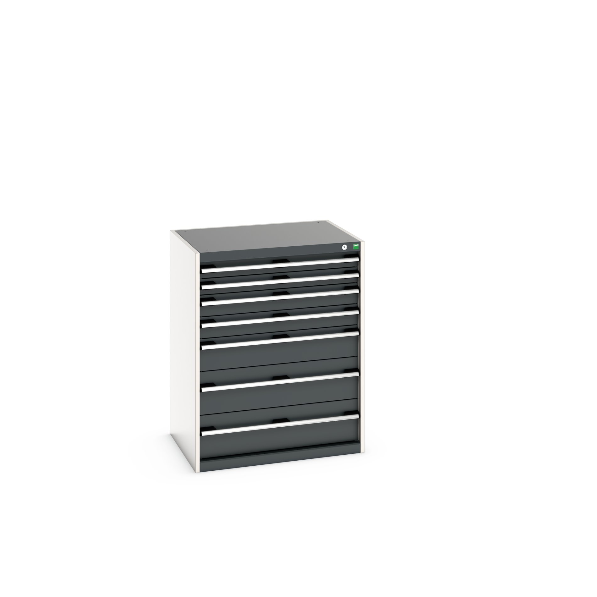 Bott Cabinet 7, Steel, 1000 mm x 650mm x 800 mm, Grey