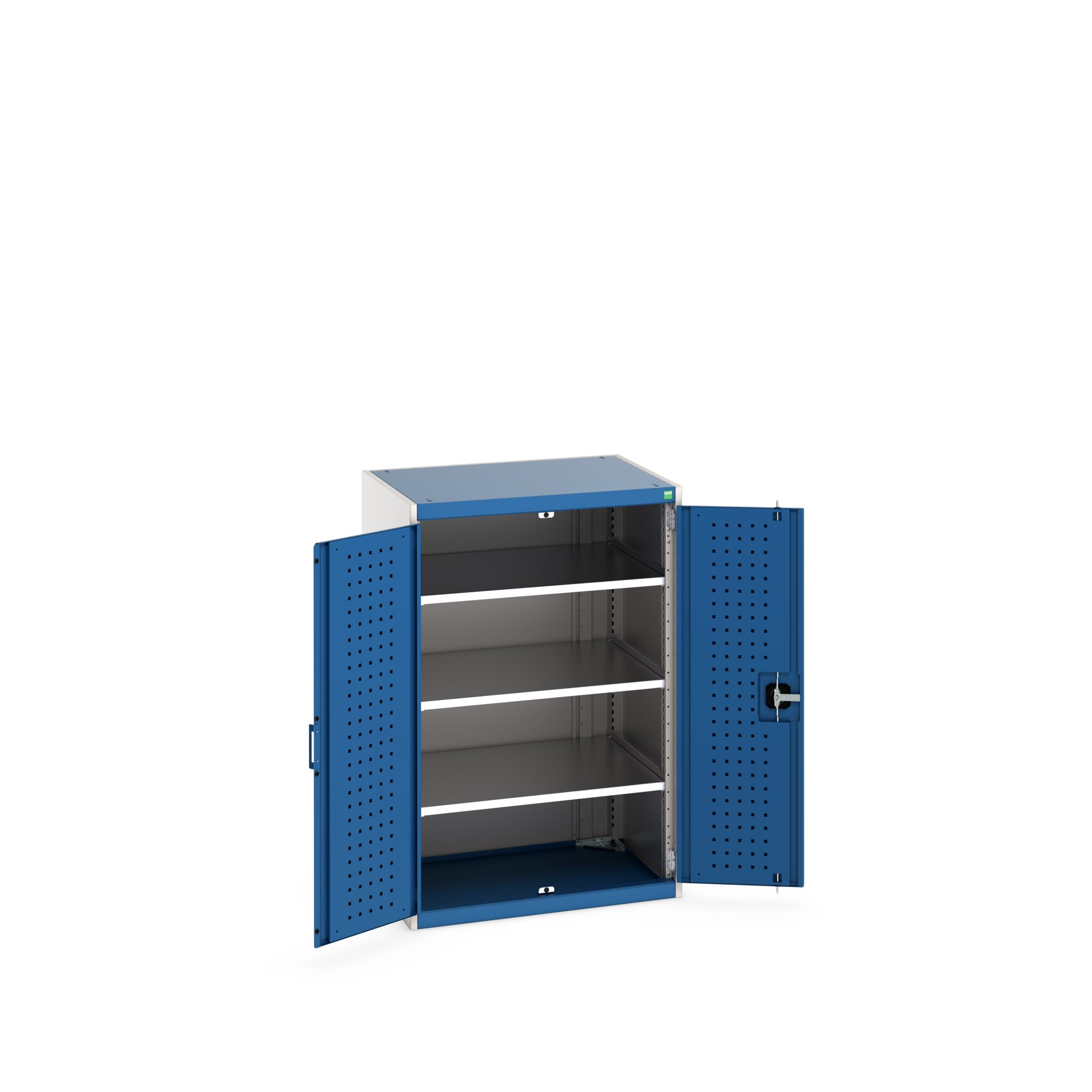 Bott 2 Door Sheet Steel Floor Standing Cupboard 1200 mm 80mm, 650 mm