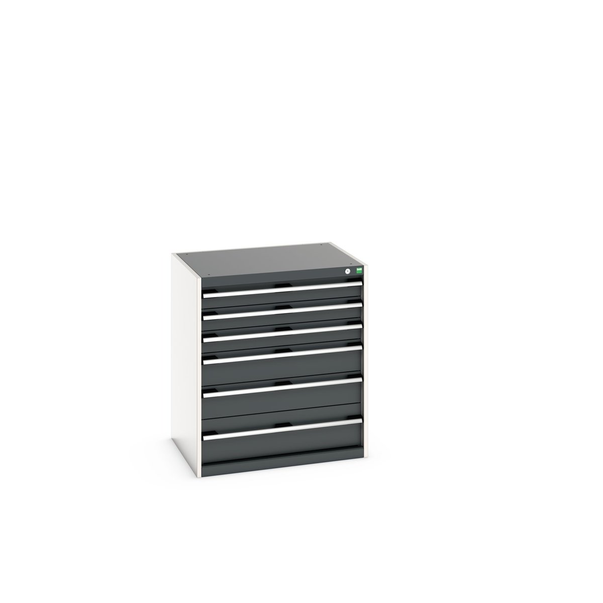 Bott Cabinet 6, Steel, 900 mm x 800mm x 650 mm, Anthracite, Light Grey
