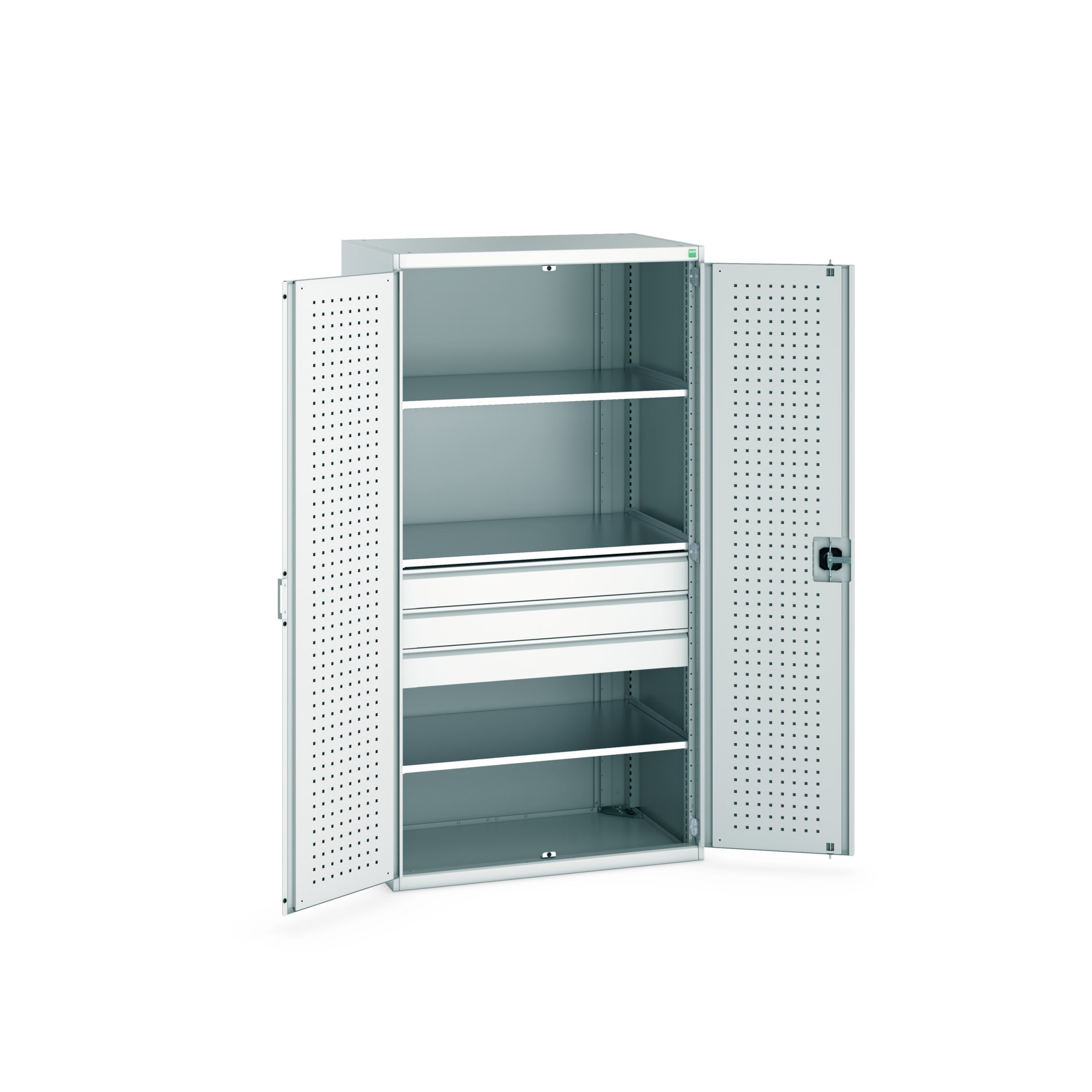 Bott 2 Door, 3 Drawer Sheet Steel Floor Standing Cupboard 2000 mm 1050mm, 650 mm