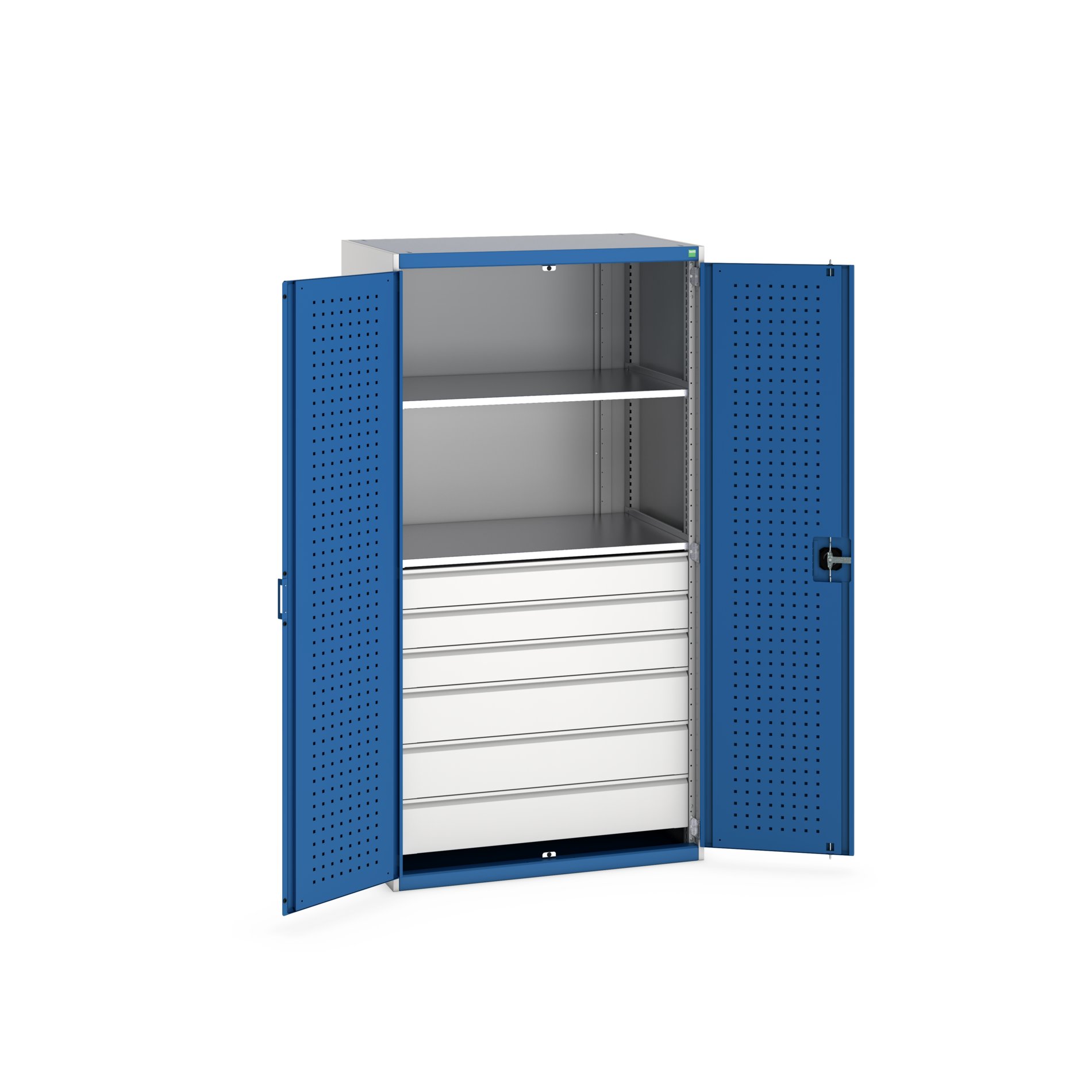 Bott 2 Door, 6 Drawer Sheet Steel Floor Standing Cupboard 2000 mm 1050mm, 650 mm