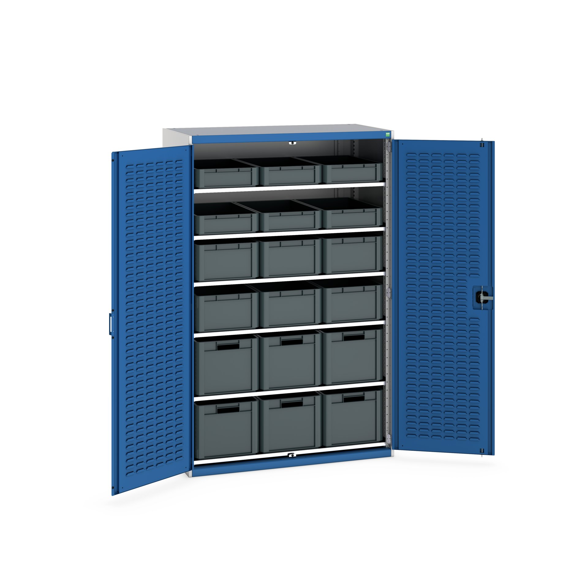 Bott 2 Door Sheet Steel Floor Standing Cupboard 2000 mm 1300mm, 650 mm
