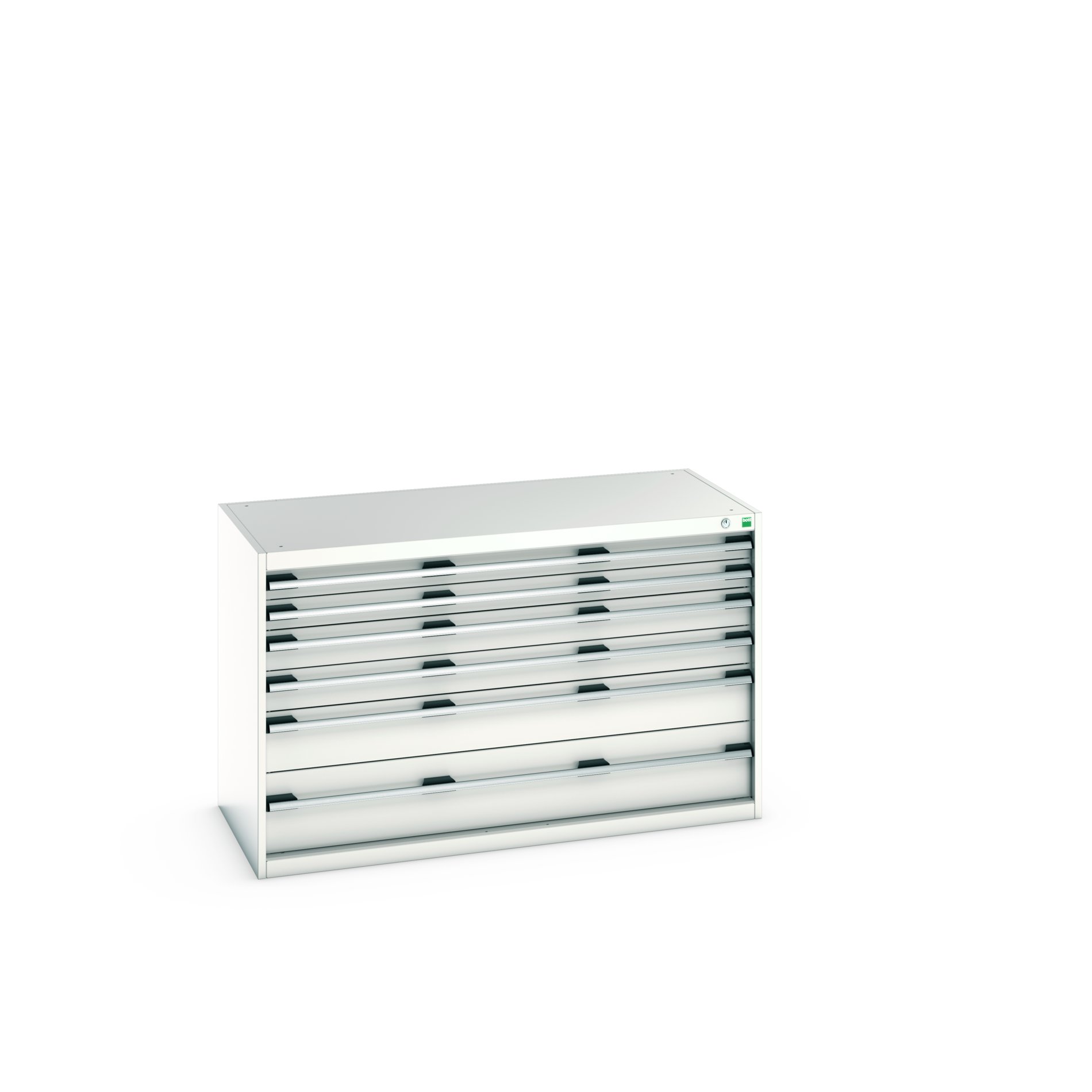 Bott Cabinet 6, Steel, 800 mm x 650mm x 1300 mm, Light Grey
