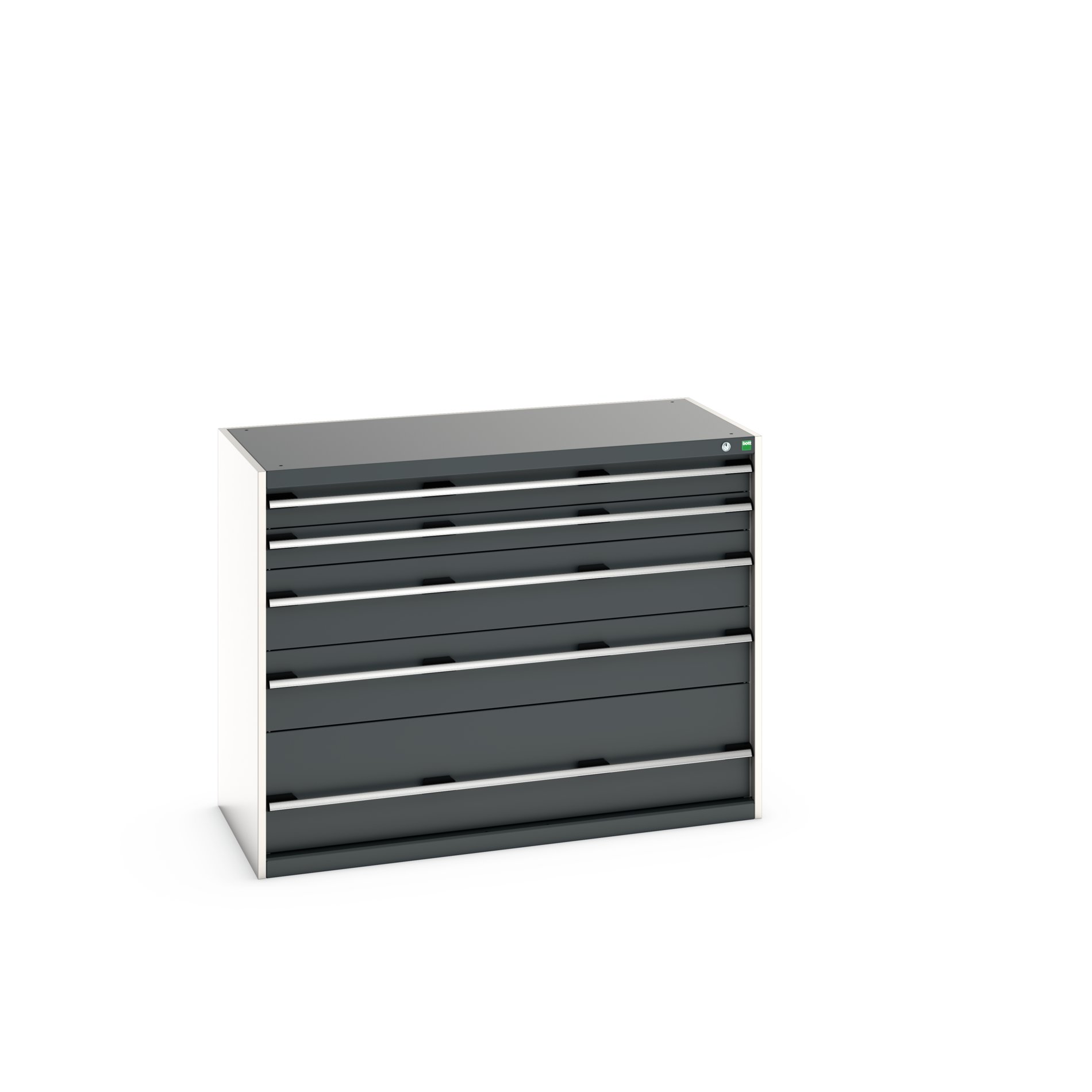 Bott Cabinet 5, Steel, 1000 mm x 650mm x 1300 mm, Grey