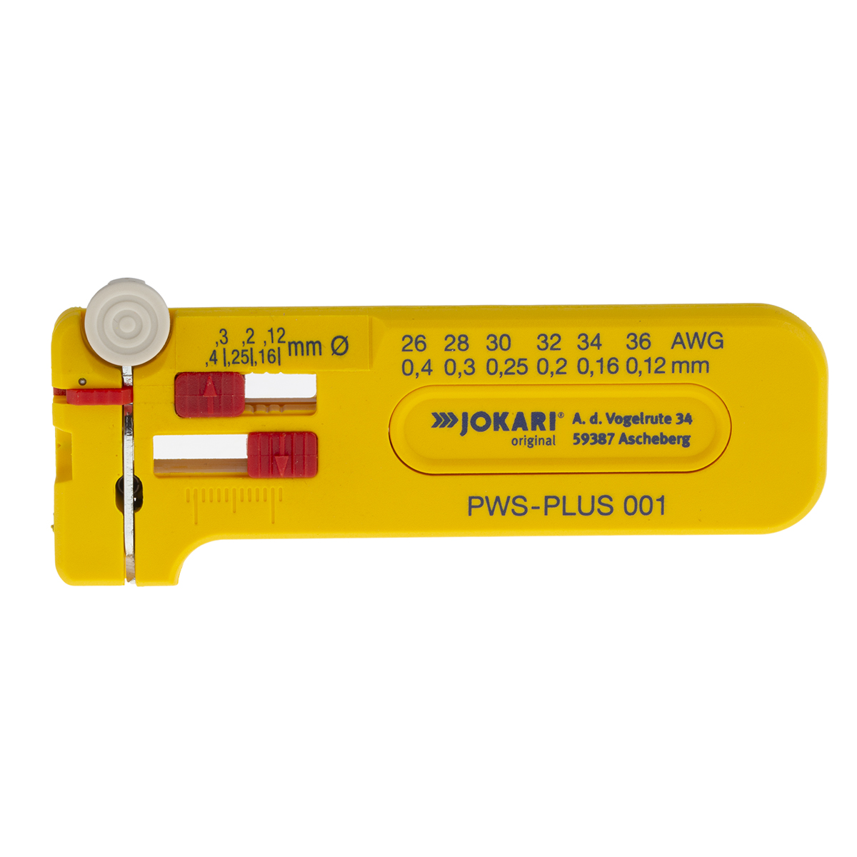 40024 Jokari PWS-PLUS Series Ethernet Insulated Wire Stripper, 0.12 to 0.4 mm, 0.4 mm Overall
