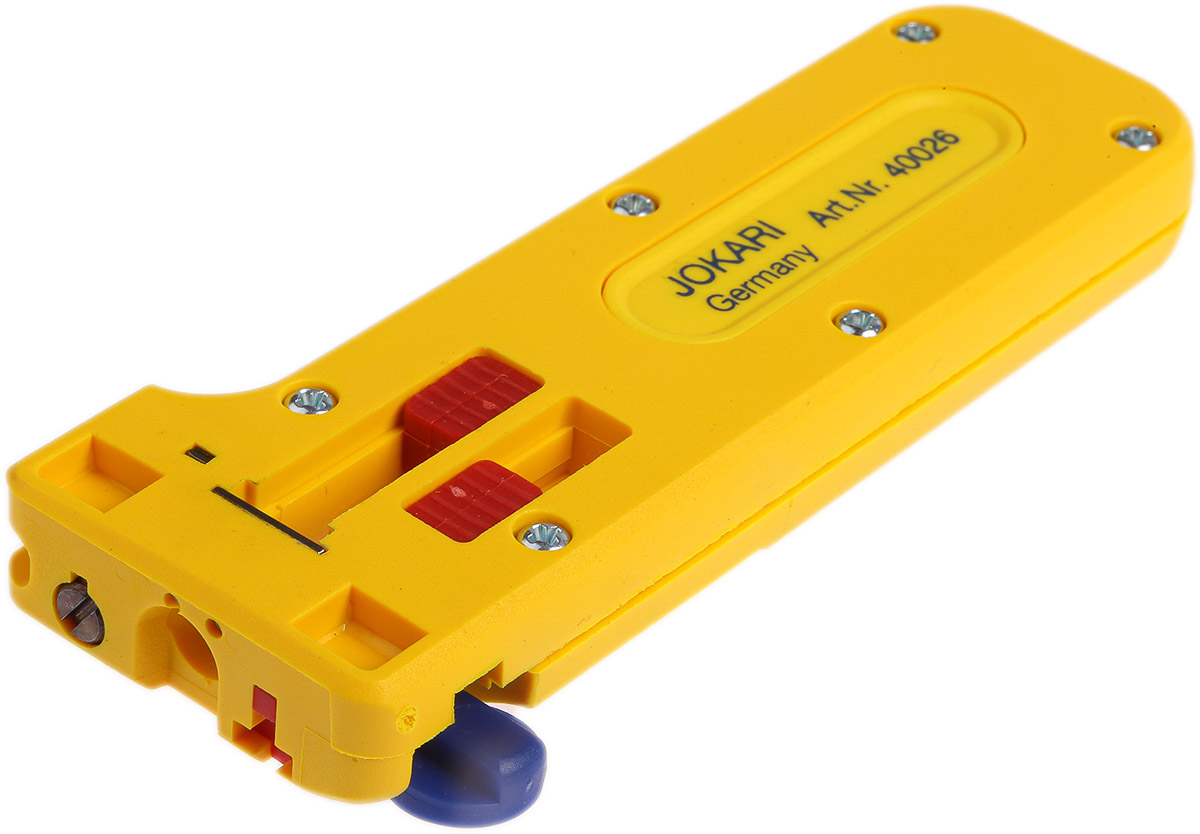 40026 Jokari PWS-PLUS Series Ethernet Insulated Wire Stripper, 0.3 to 1 mm, 1 mm Overall