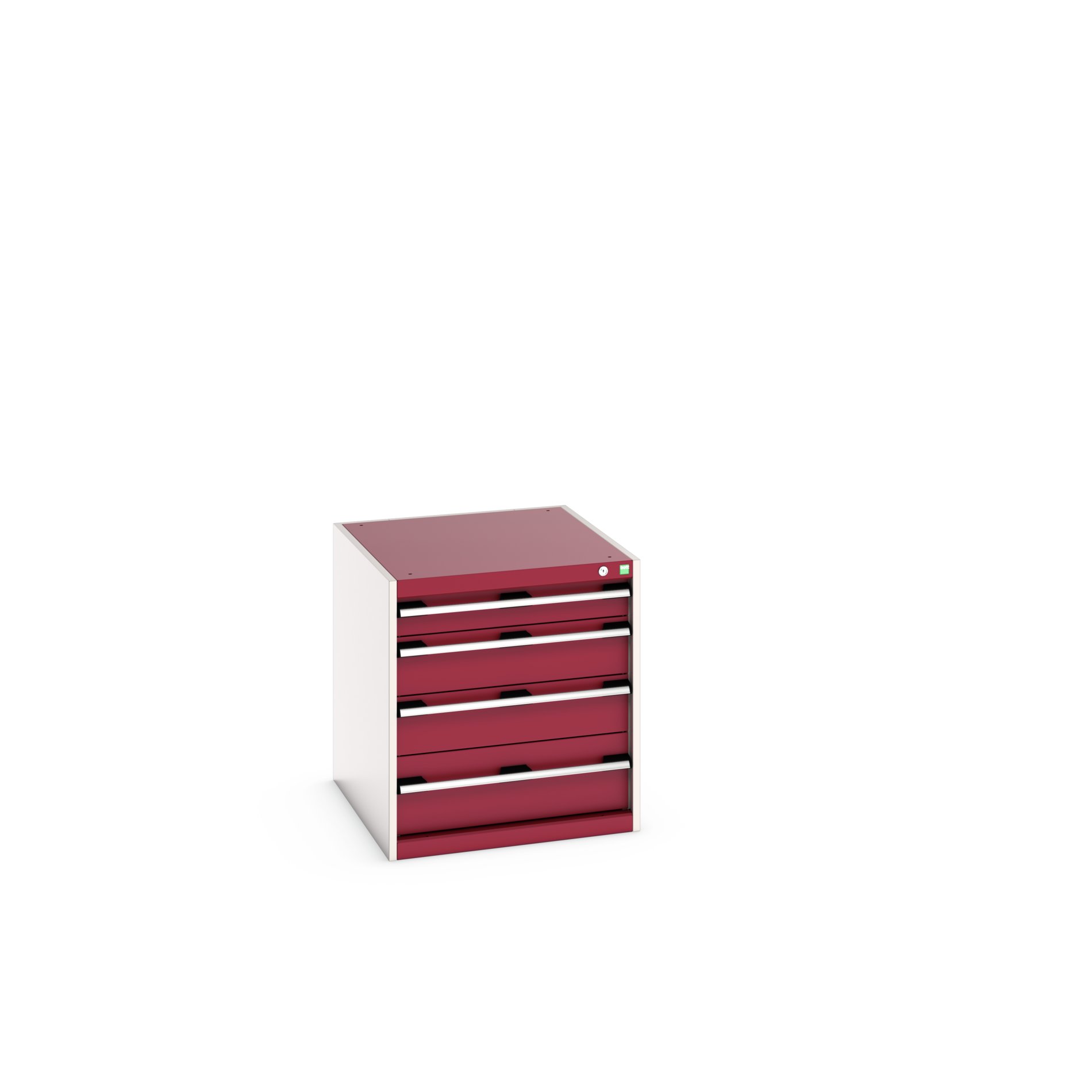 Bott Cabinet 5, Steel, 700 mm x 750mm x 650 mm, Red