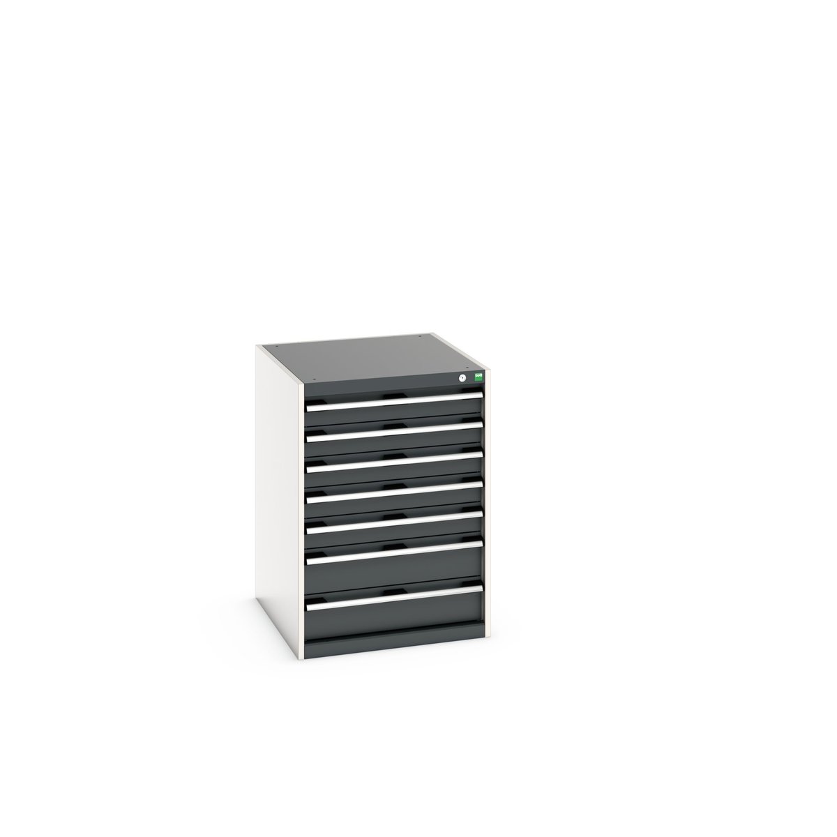Bott Cabinet 7, Steel, 900 mm x 650mm x 750 mm, Anthracite, Light Grey
