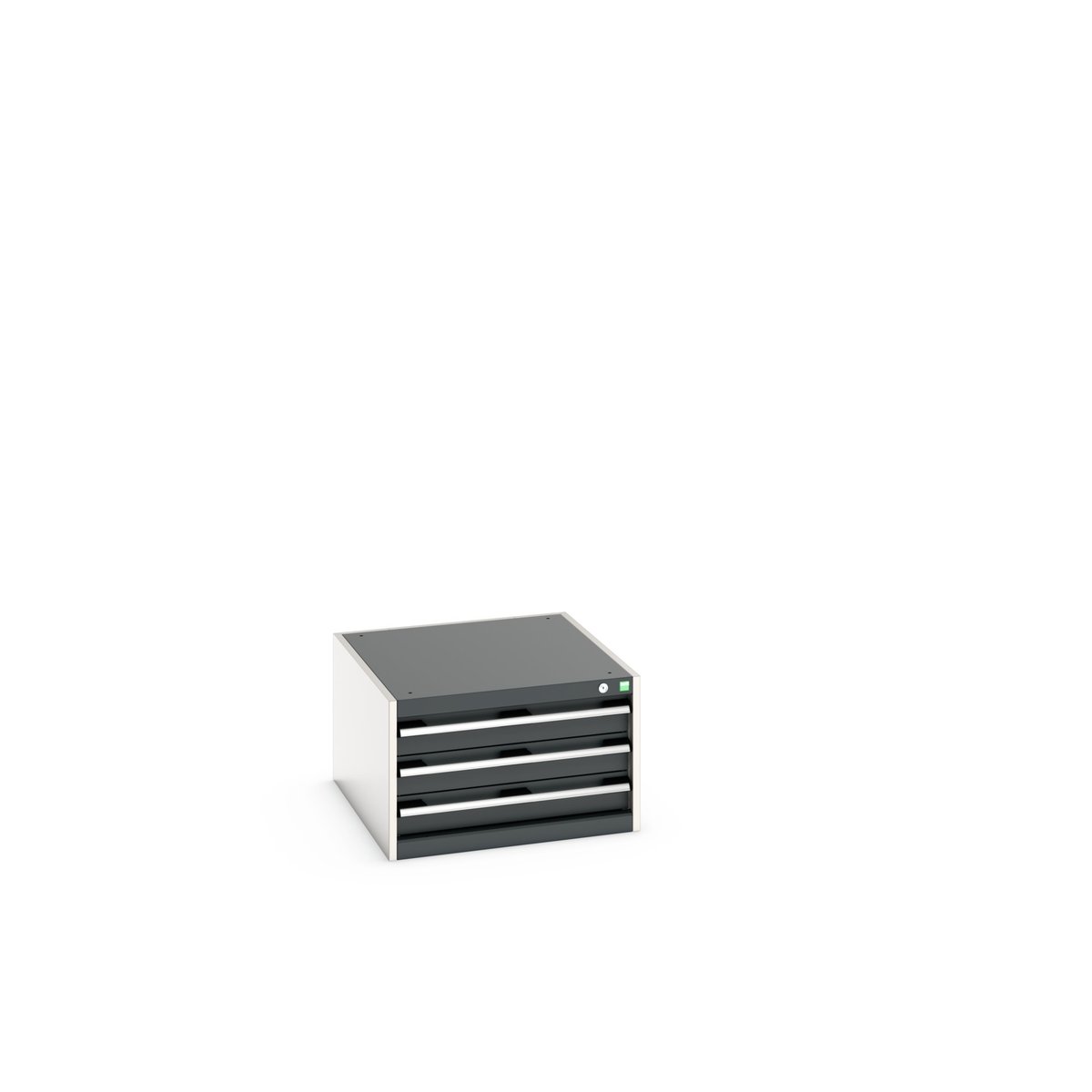 Bott Cabinet 3, Steel, 400 mm x 650mm x 750 mm, Anthracite, Light Grey