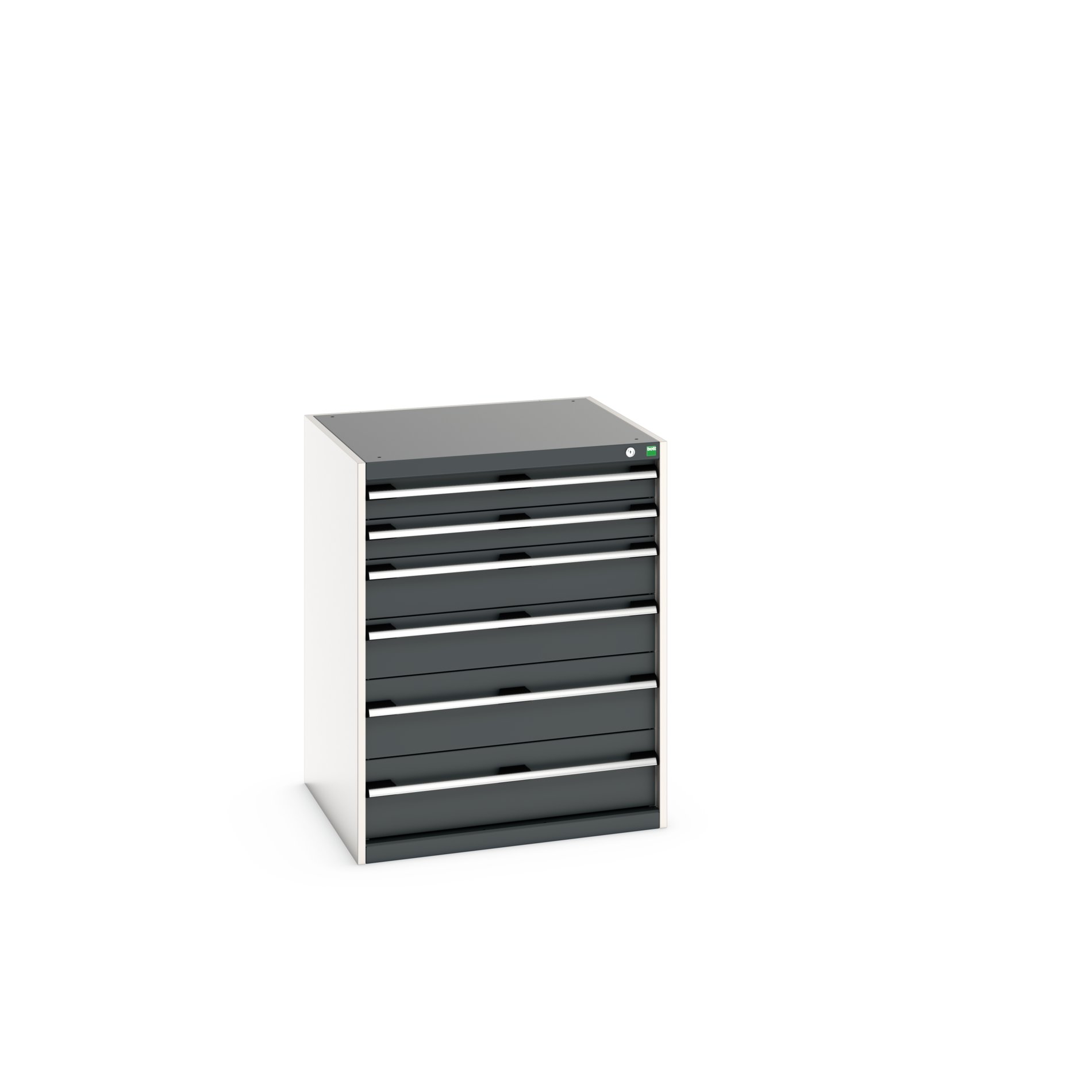 Bott Cabinet 6, Steel, 1000 mm x 750mm x 800 mm, Grey