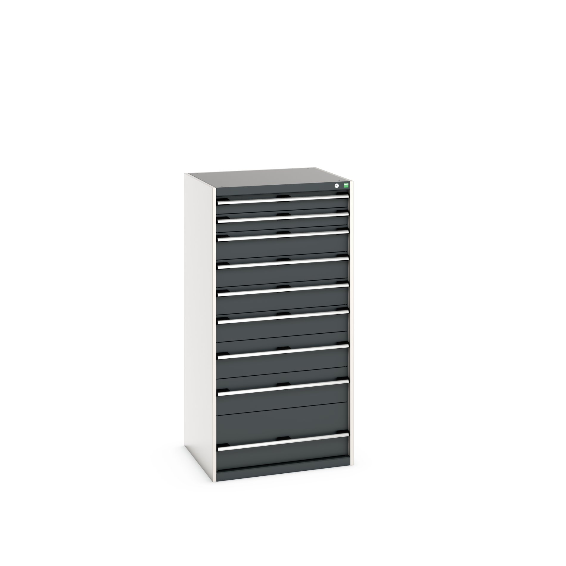 Bott Cabinet 9, Steel, 1600 mm x 750mm x 800 mm, Grey