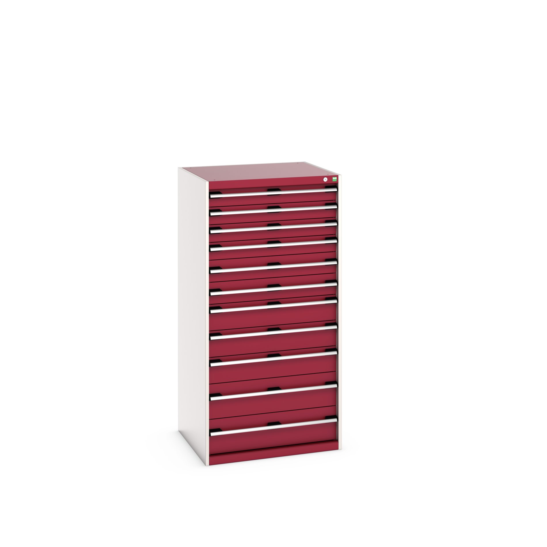 Bott Cabinet 11, Steel, 1600 mm x 750mm x 800 mm, Red