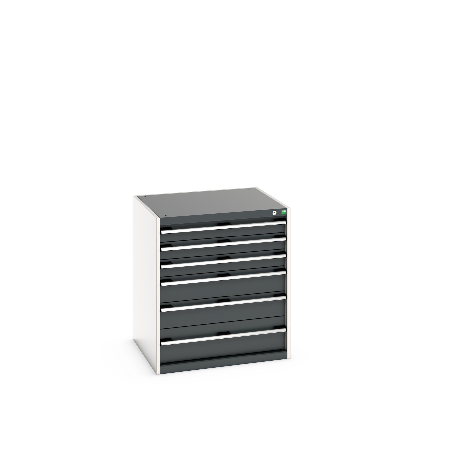 Bott Cabinet 6, Steel, 900 mm x 750mm x 800 mm, Grey