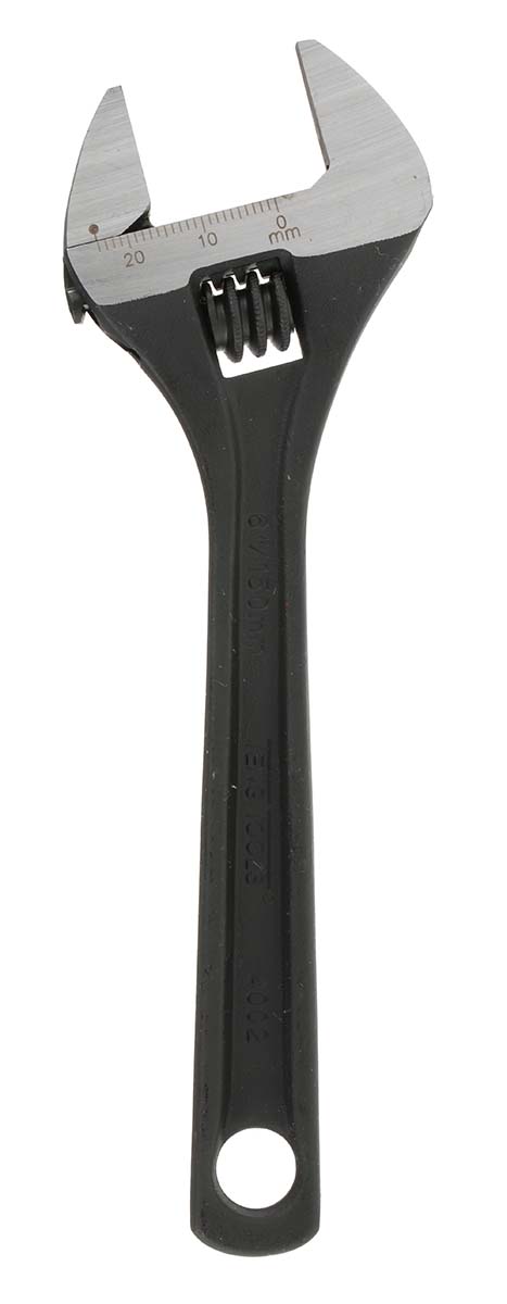 Teng Tools Adjustable, 150mm Overall, 24 mm Jaw Capacity, Metal Handle