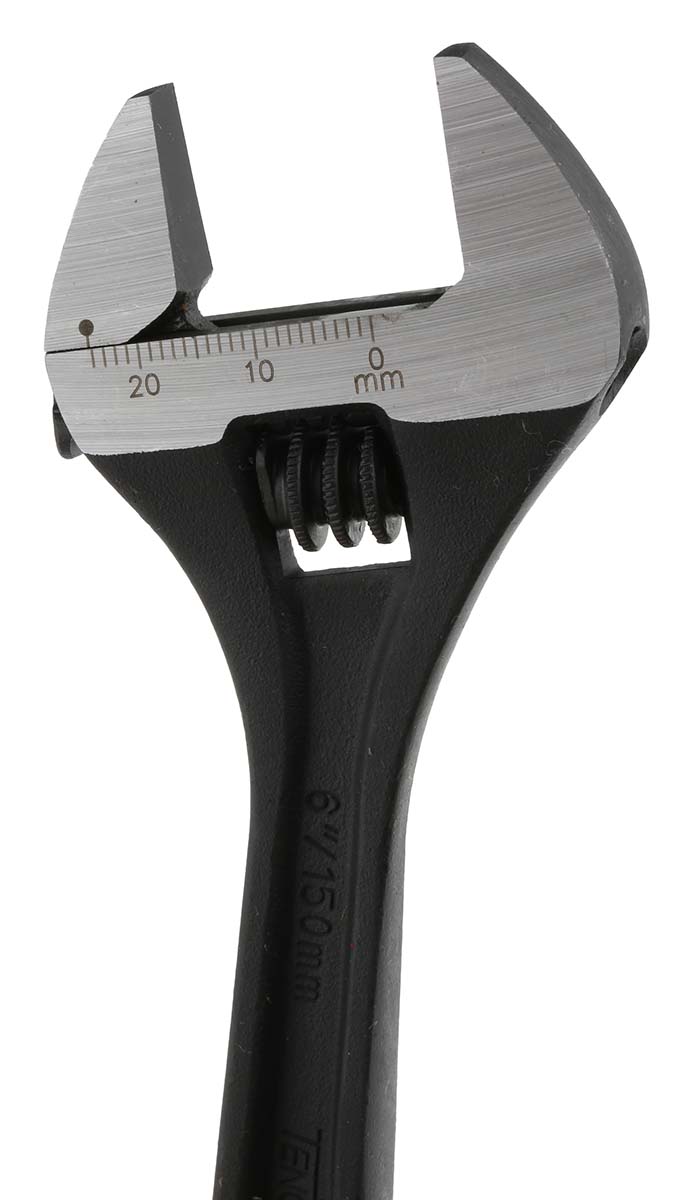 4002 Teng Tools Adjustable, 150mm Overall, 24 mm Jaw Capacity, Metal Handle